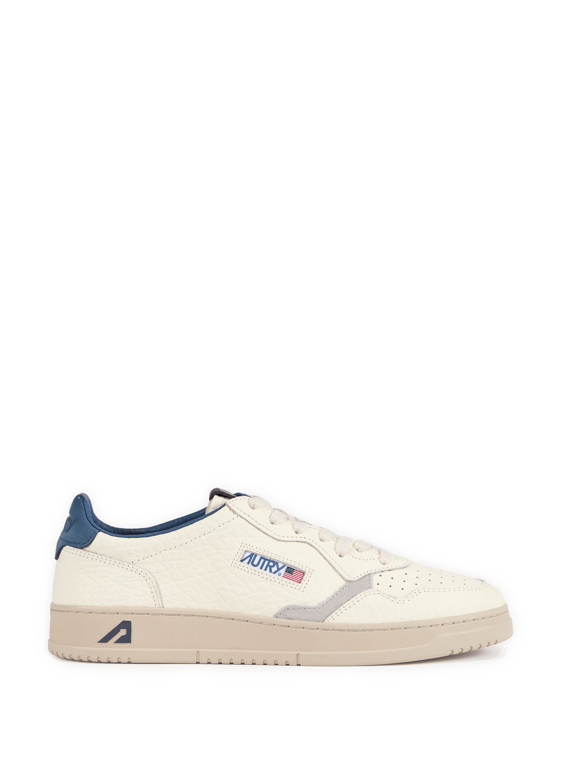 Baskets compensés en cuir AUTRY Blanc