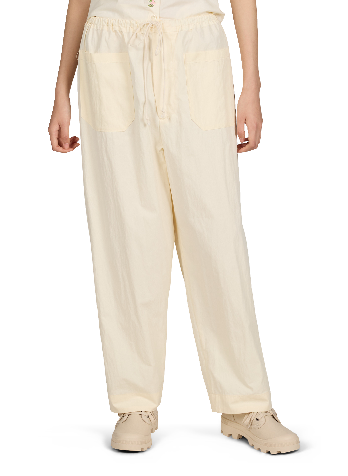 Pantalon large en coton mélangé CAMIEL FORTGENS