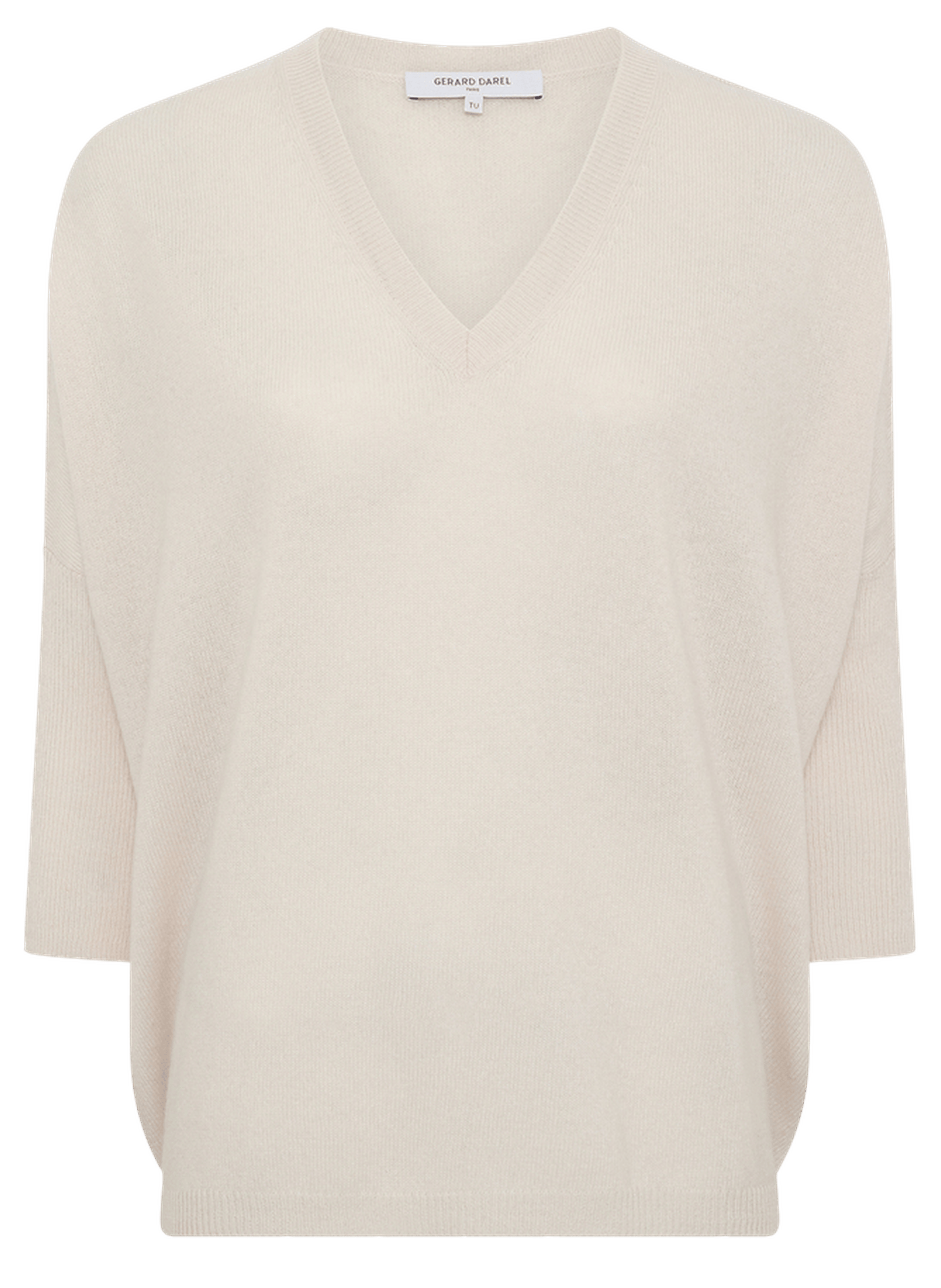 Pull ample à col v en cachemire - lenae GERARD DAREL Beige