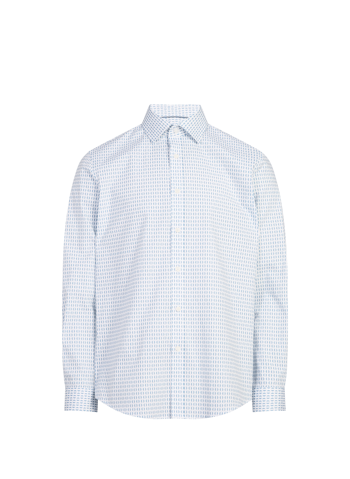 Chemise à motif en coton mélangé PIERRE CARDIN Bleu