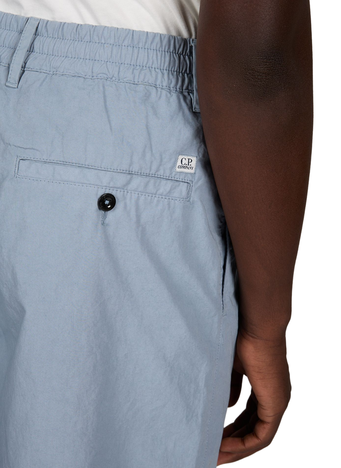 Straight cotton shorts CP COMPANY Blue