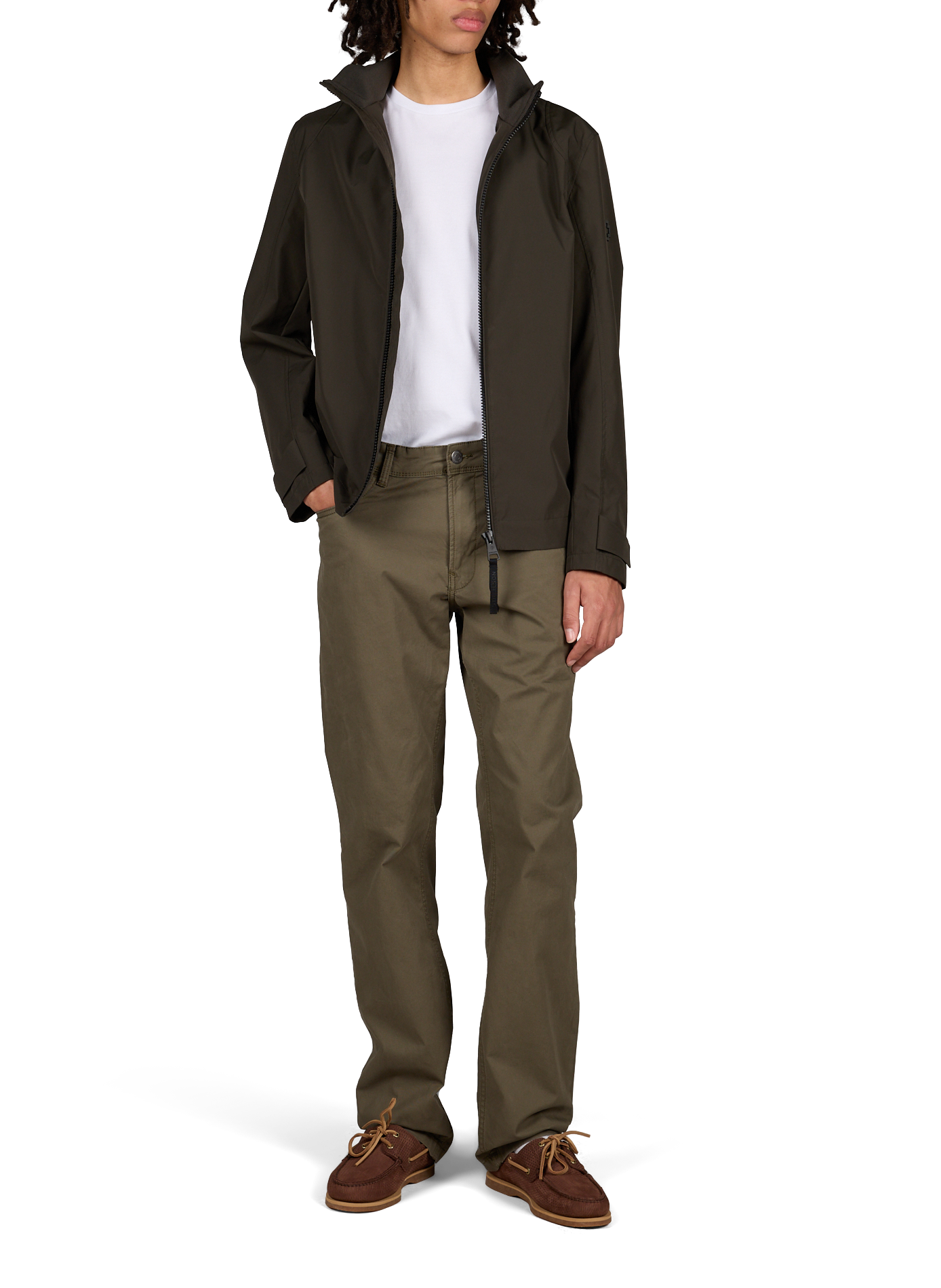 Veste droite col montant STRELLSON Kaki