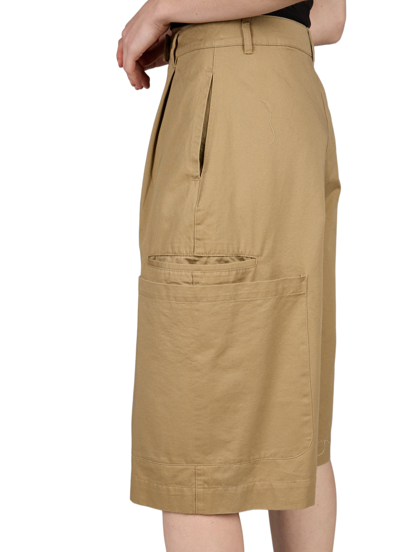 Short cargo Tsfemke in cotton TOPSHOP Beige