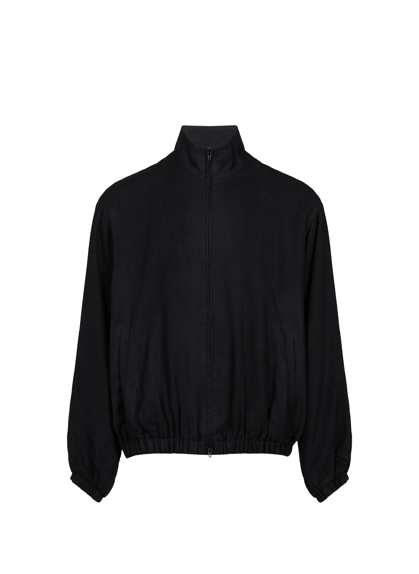 Jacket with high collar in blended silk SSSTEIN Black