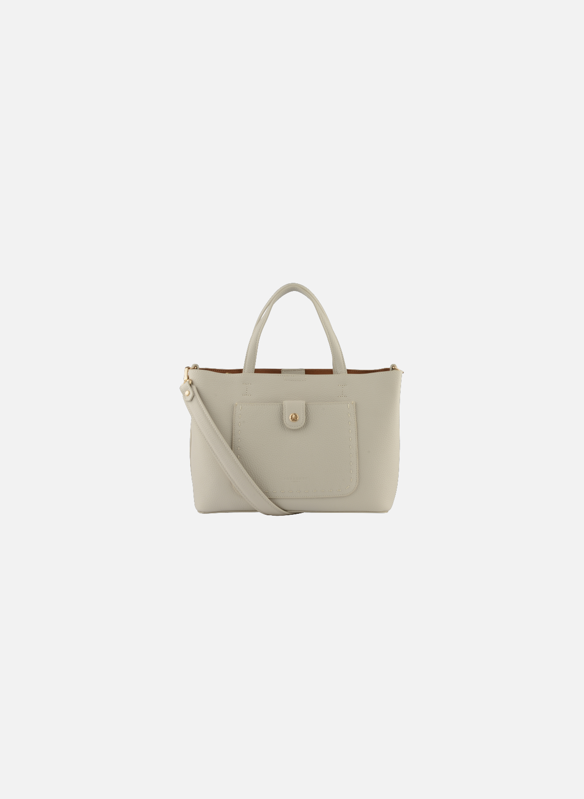 Bride soft | sac à main en cuir de vachette POURCHET Beige