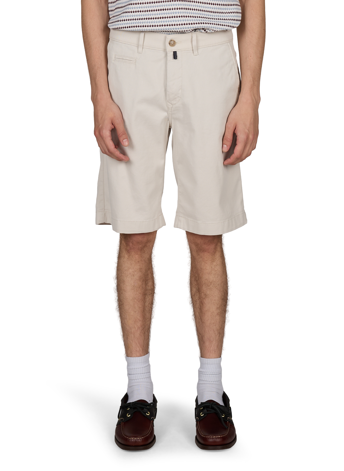 Kurzer Unisex-Baumwollmischung PIERRE CARDIN Beige