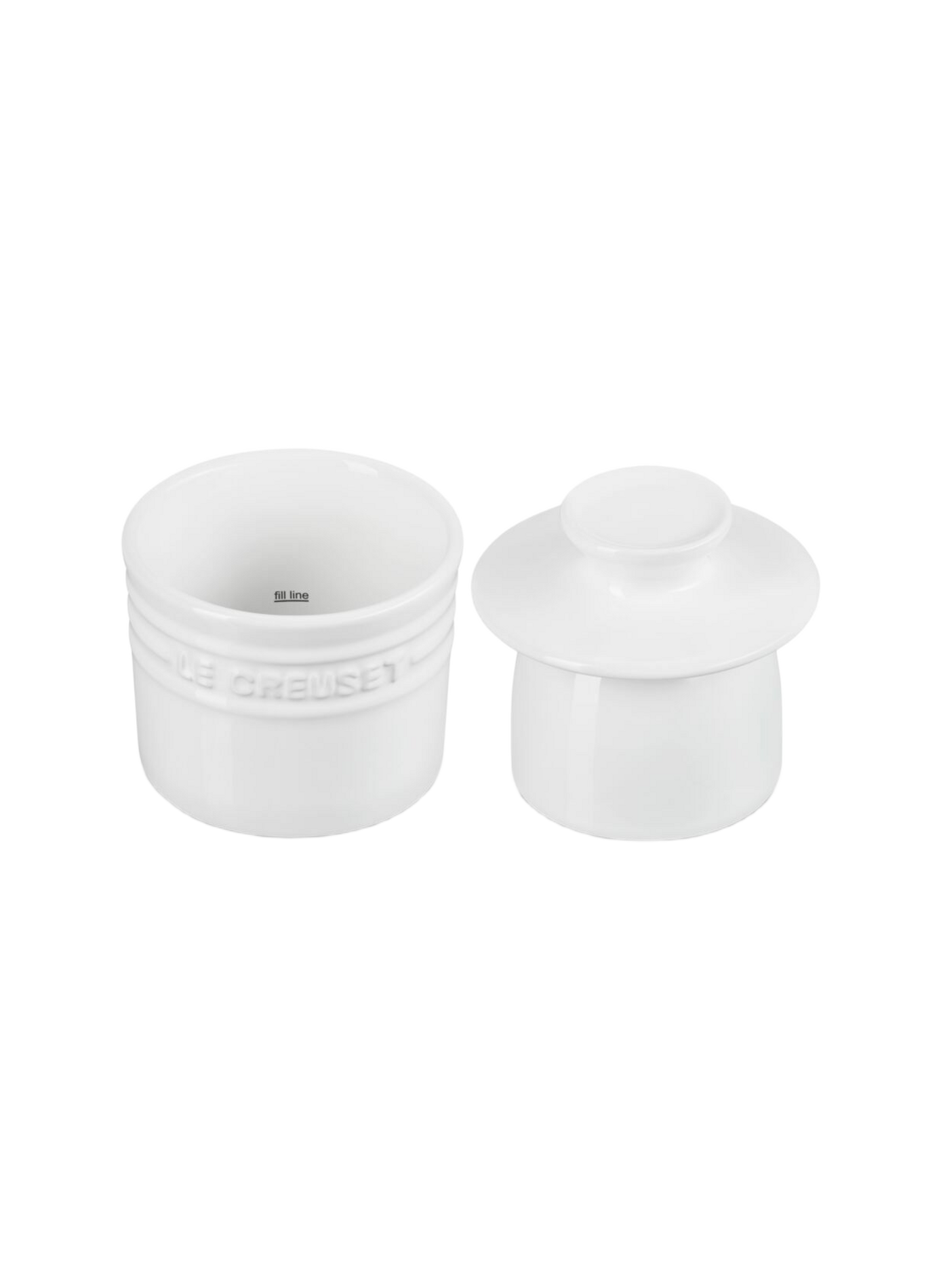Water ceramic butter dish LE CREUSET White