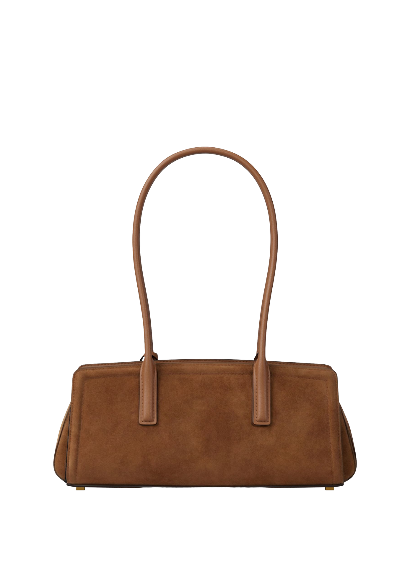 Laila leather handbag with metallic logo MICHAEL KORS Brown
