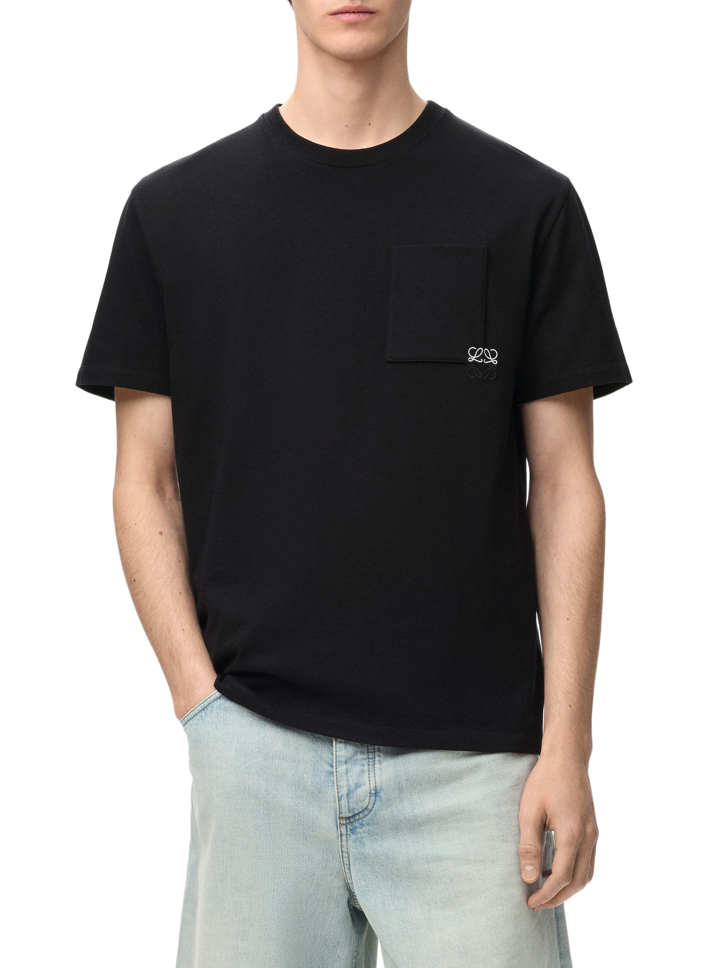 T-shirt décontracté en coton LOEWE Noir