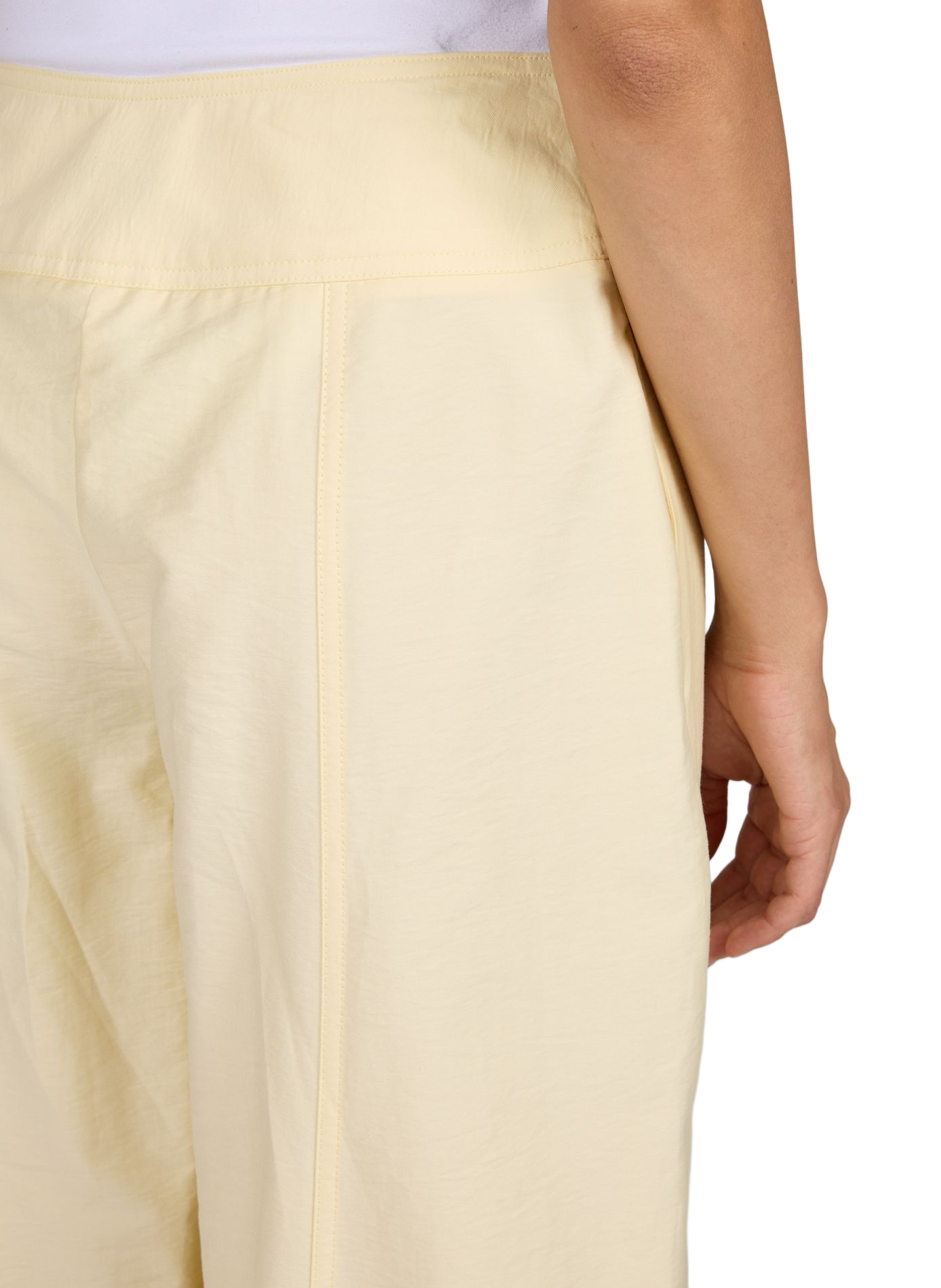 Weite Baumwollhose TOPSHOP Beige