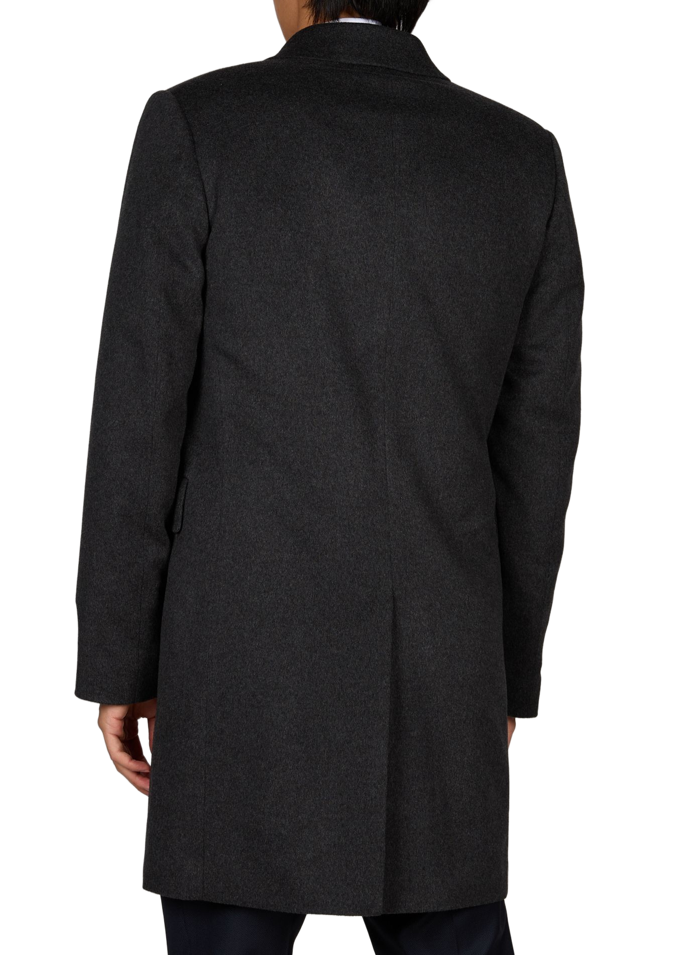 Straight coat in wool and cashmere PAUL SMITH Grey