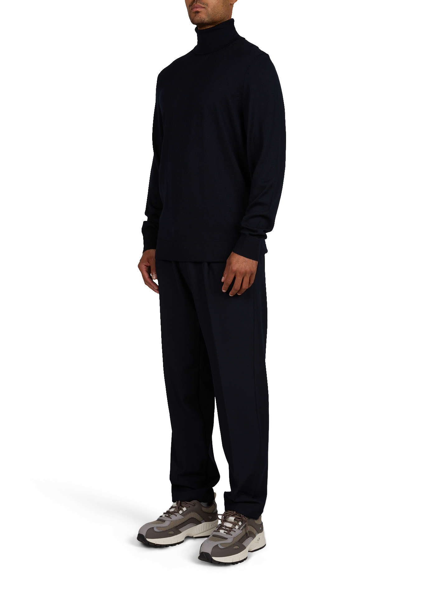 Pull Marek à col roulé en laine vierge  | Bleu STRELLSON Homme