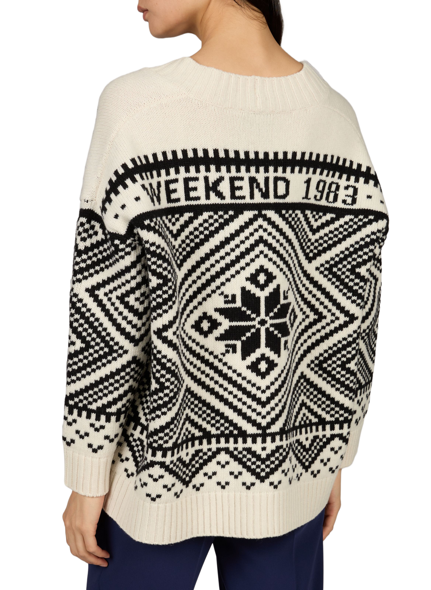 Oversized wool cardigan MAX MARA WEEK END Black