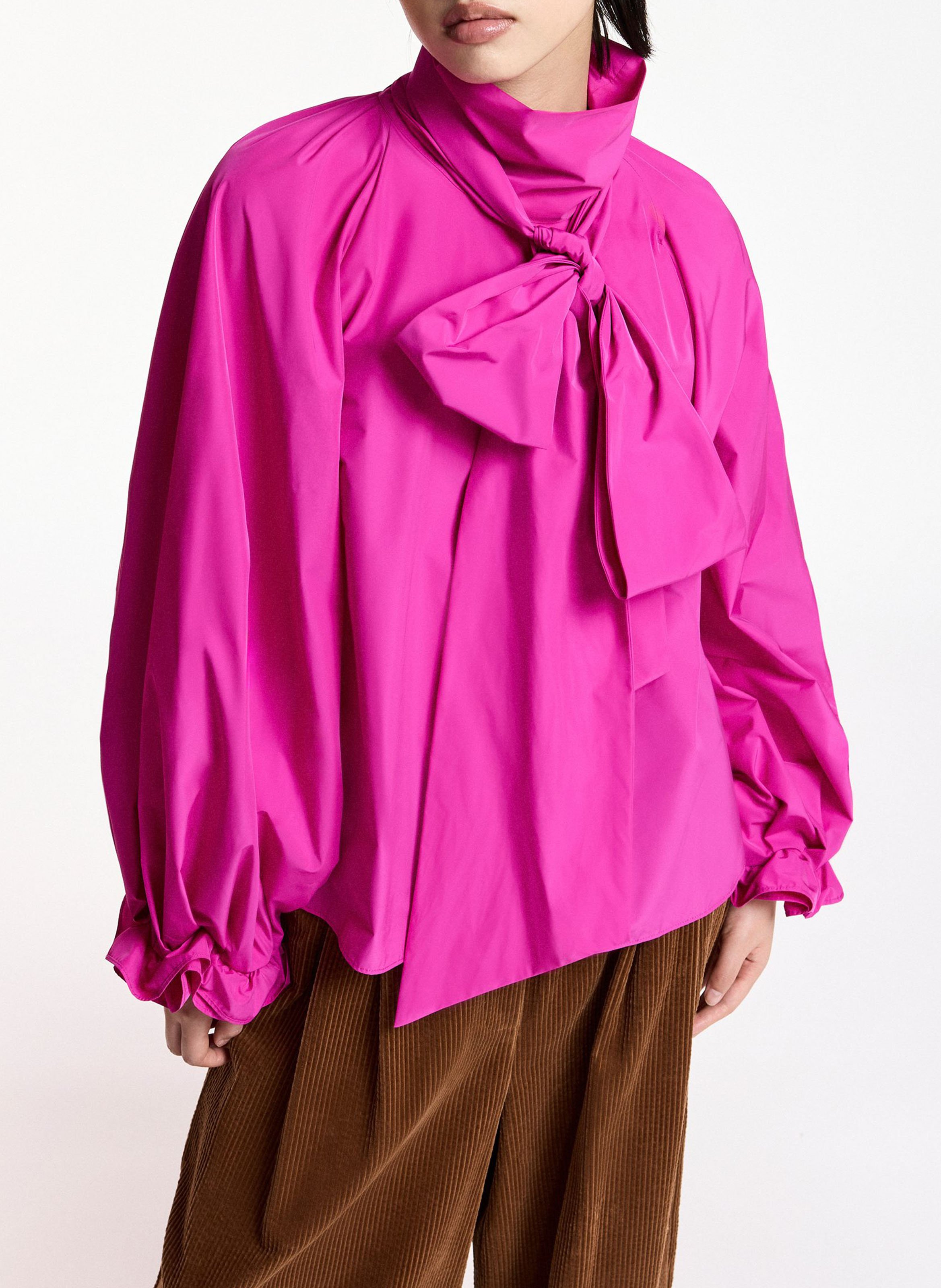 Blouse ample col lavallière keily ESSENTIEL ANTWERP Rose