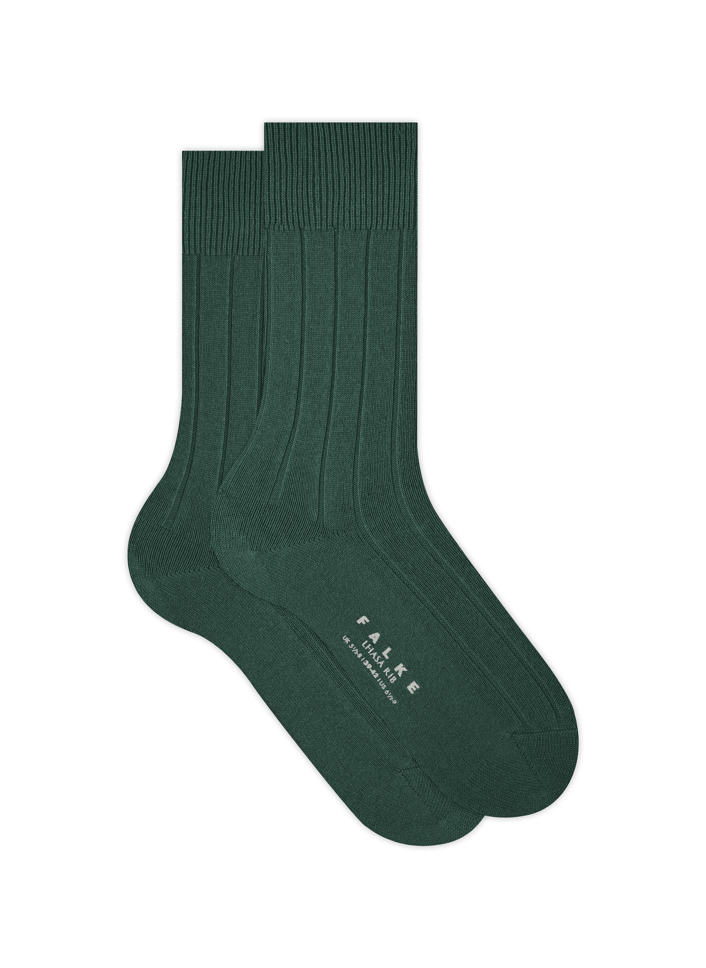 Ribbed mid-calf socks FALKE Green