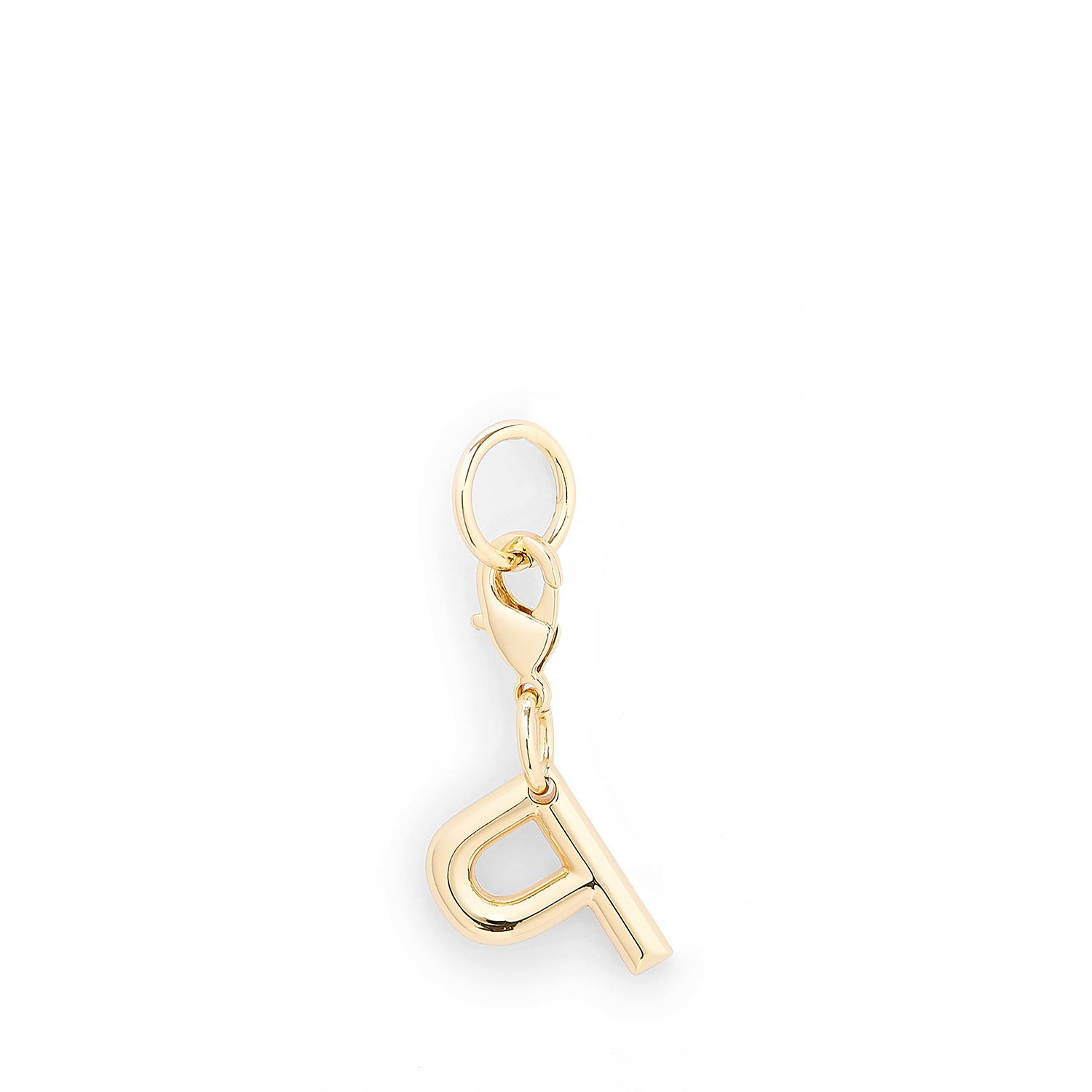 Metallic Gold Charm Lancel - Letter P. LANCEL Goud