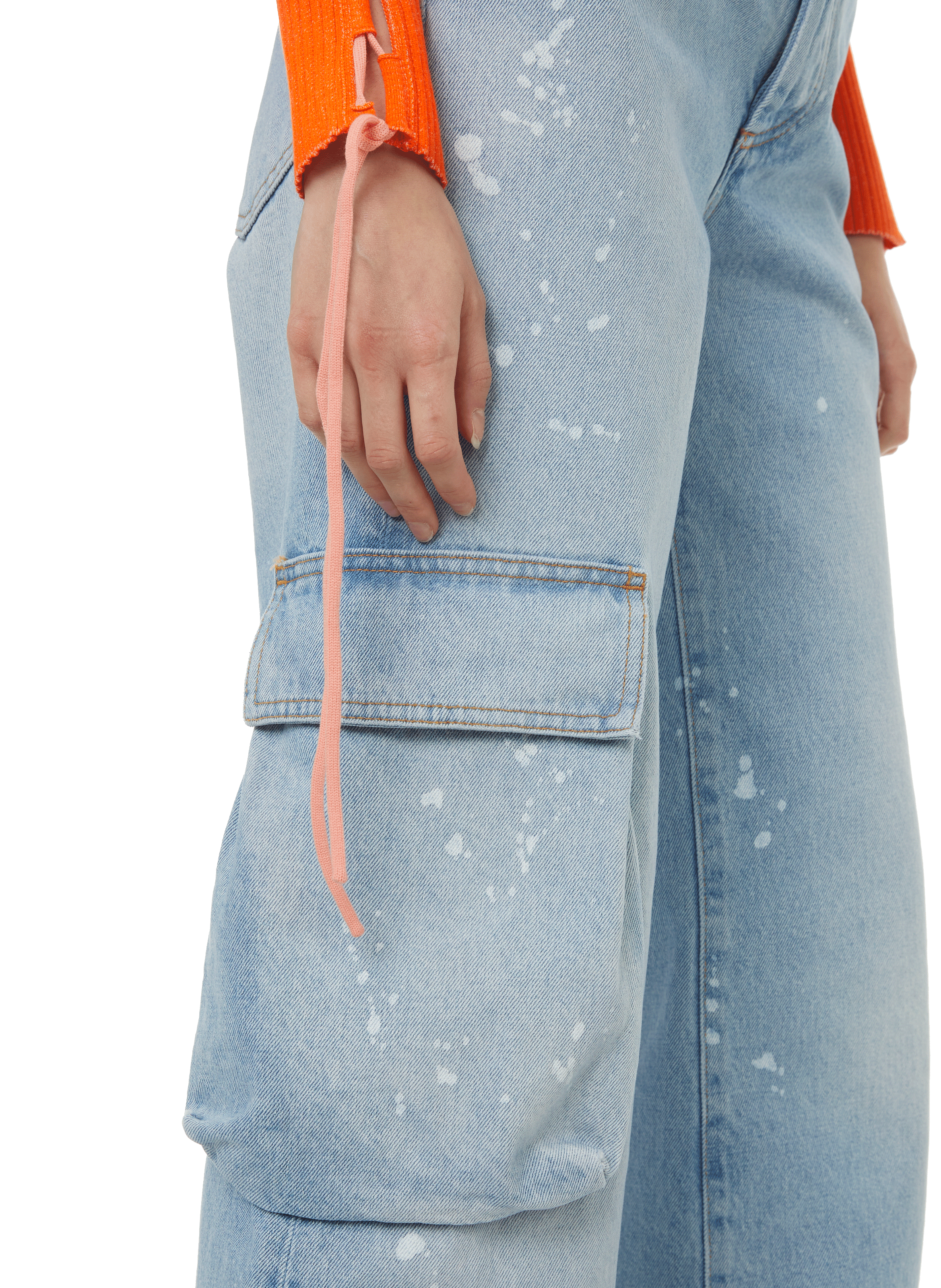 Wide cotton jeans OFF-WHITE Multicolour