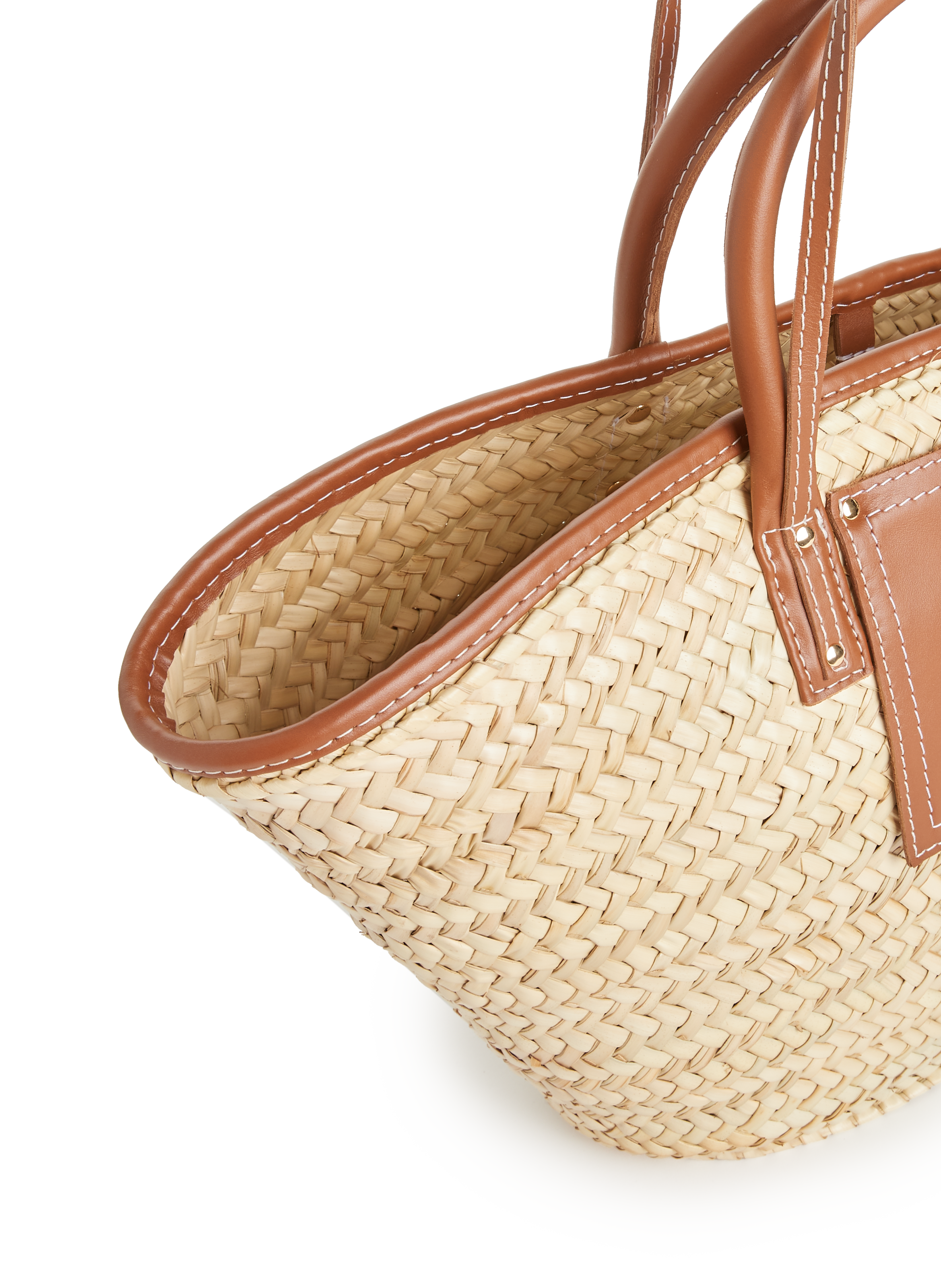 Le Panier Soli straw bag JACQUEMUS Brown