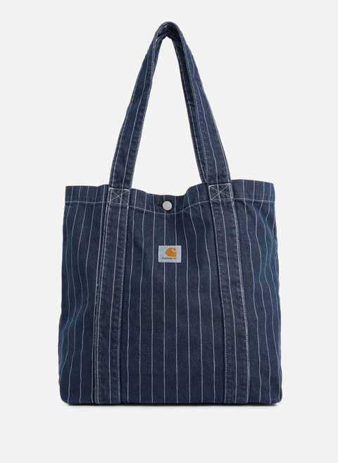 حقيبة حمل من قماش الدنيم من orlean باللون الأزرق carhartt wip 
