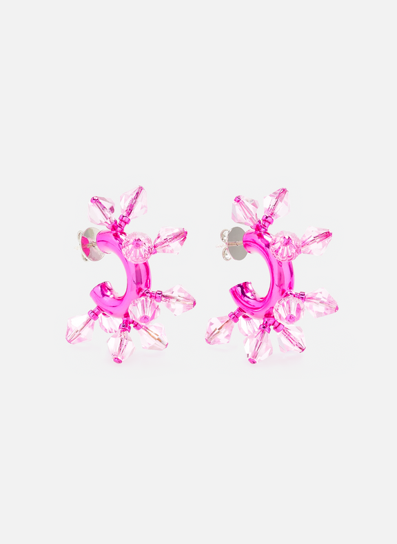HUGO KREIT Brass earrings Pink