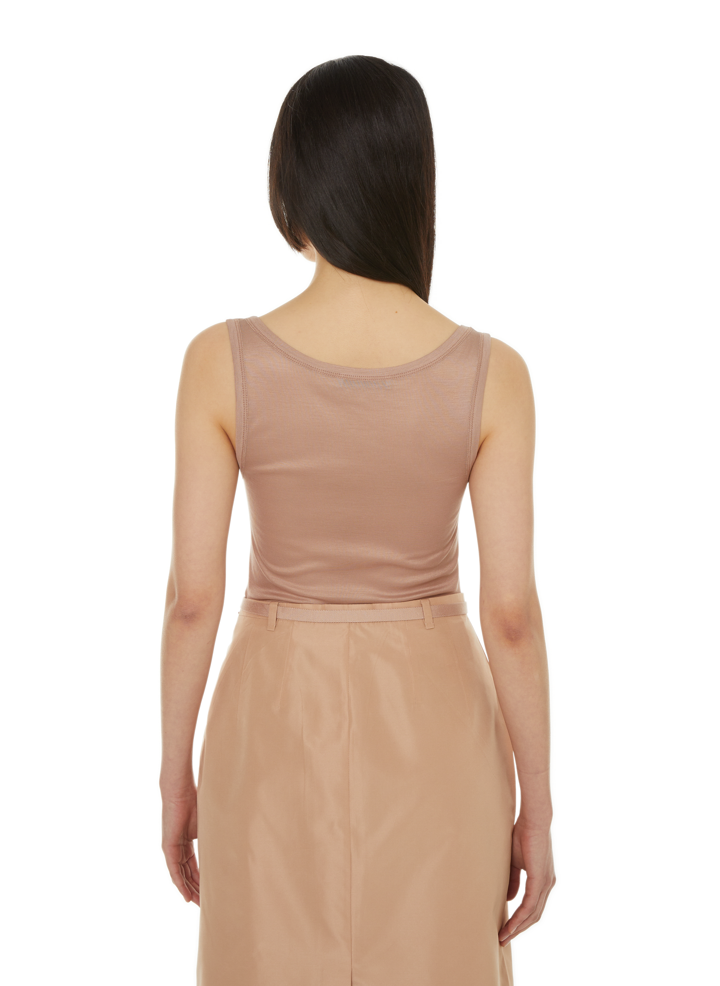 Débardeur en soie PRADA Beige