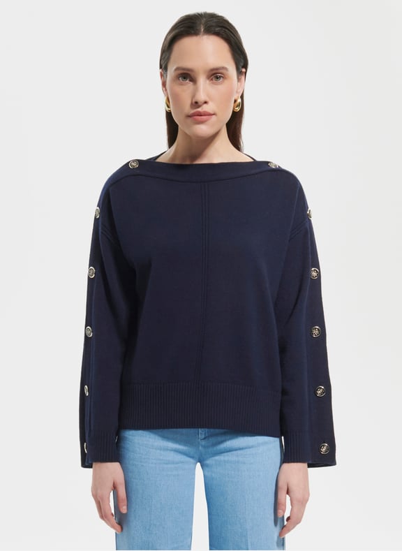 Pull nocturne ample - nili Bleu by ZAPA ZAPA Pull nocturne ample - nili Bleu