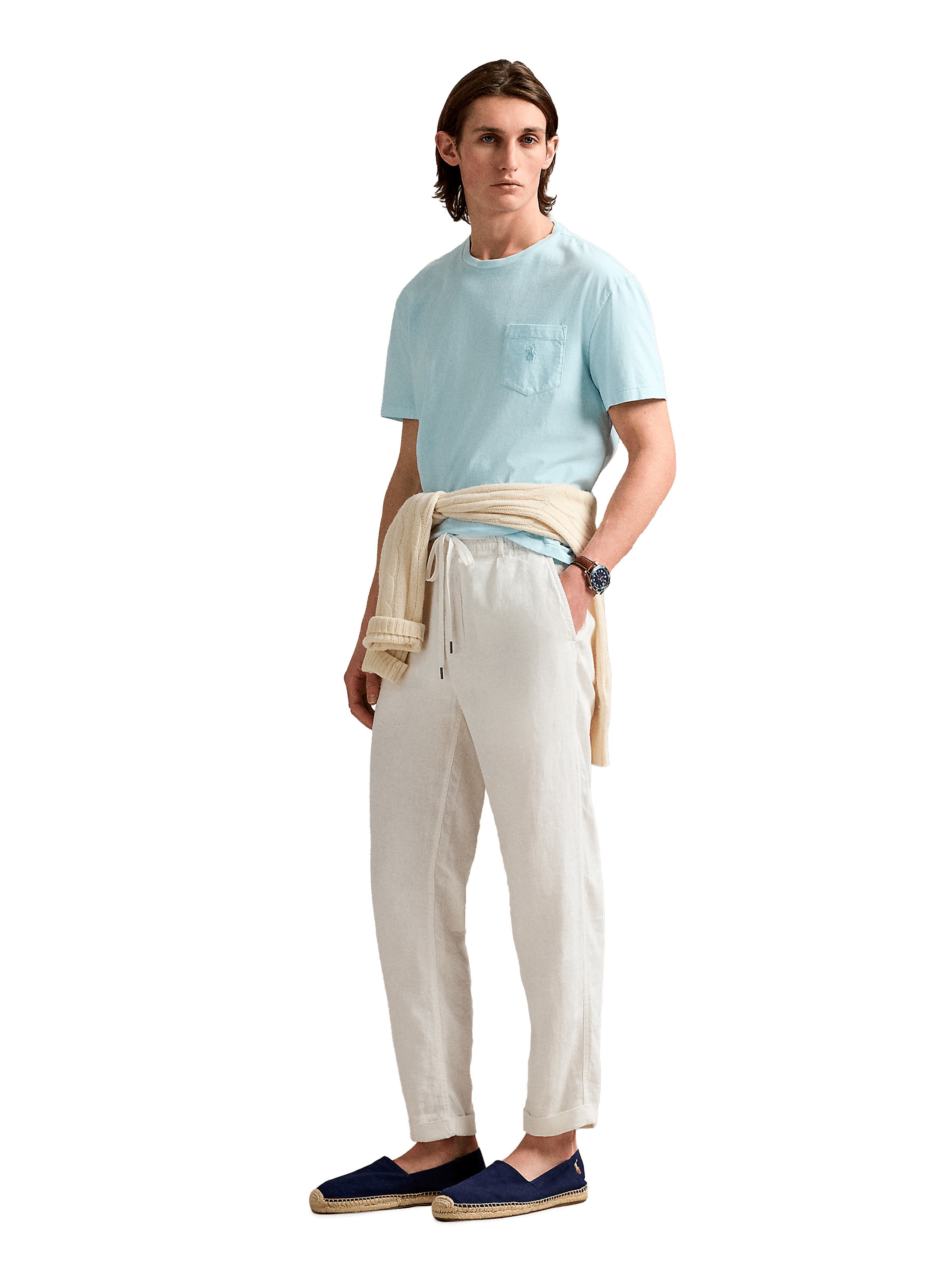 Classic Cotton T-Shirt POLO RALPH LAUREN Blue