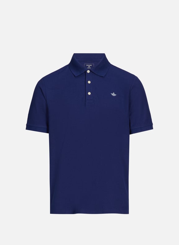 Cotton Riviera Polo Shirt Blue by DOCKERS DOCKERS Cotton Riviera Polo Shirt Blue