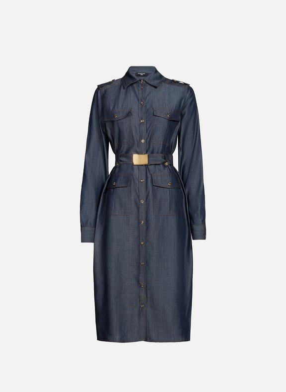 Robe aspect jean Carla Safari Bleu by GUESS GUESS Robe aspect jean Carla Safari Bleu