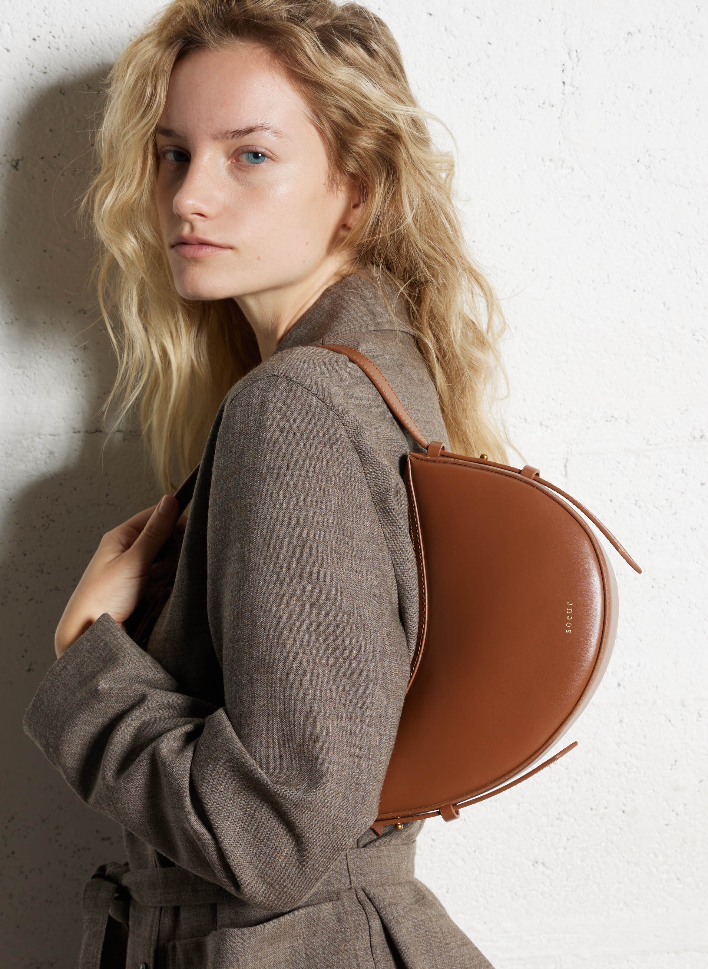 Mini sac à main en cuir Wino mini SOEUR Beige