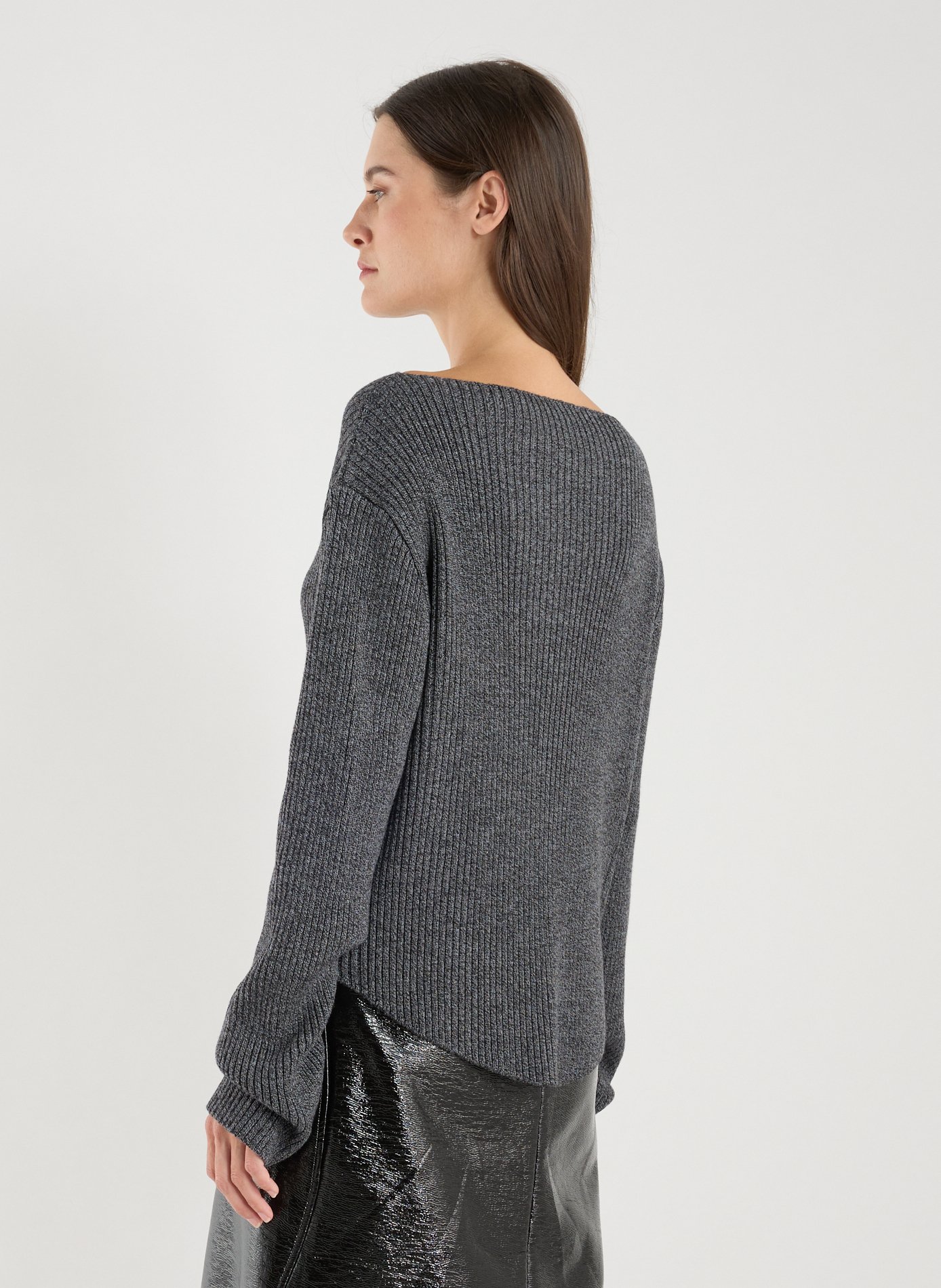 Fine merino wool jumper COURRÈGES Grey