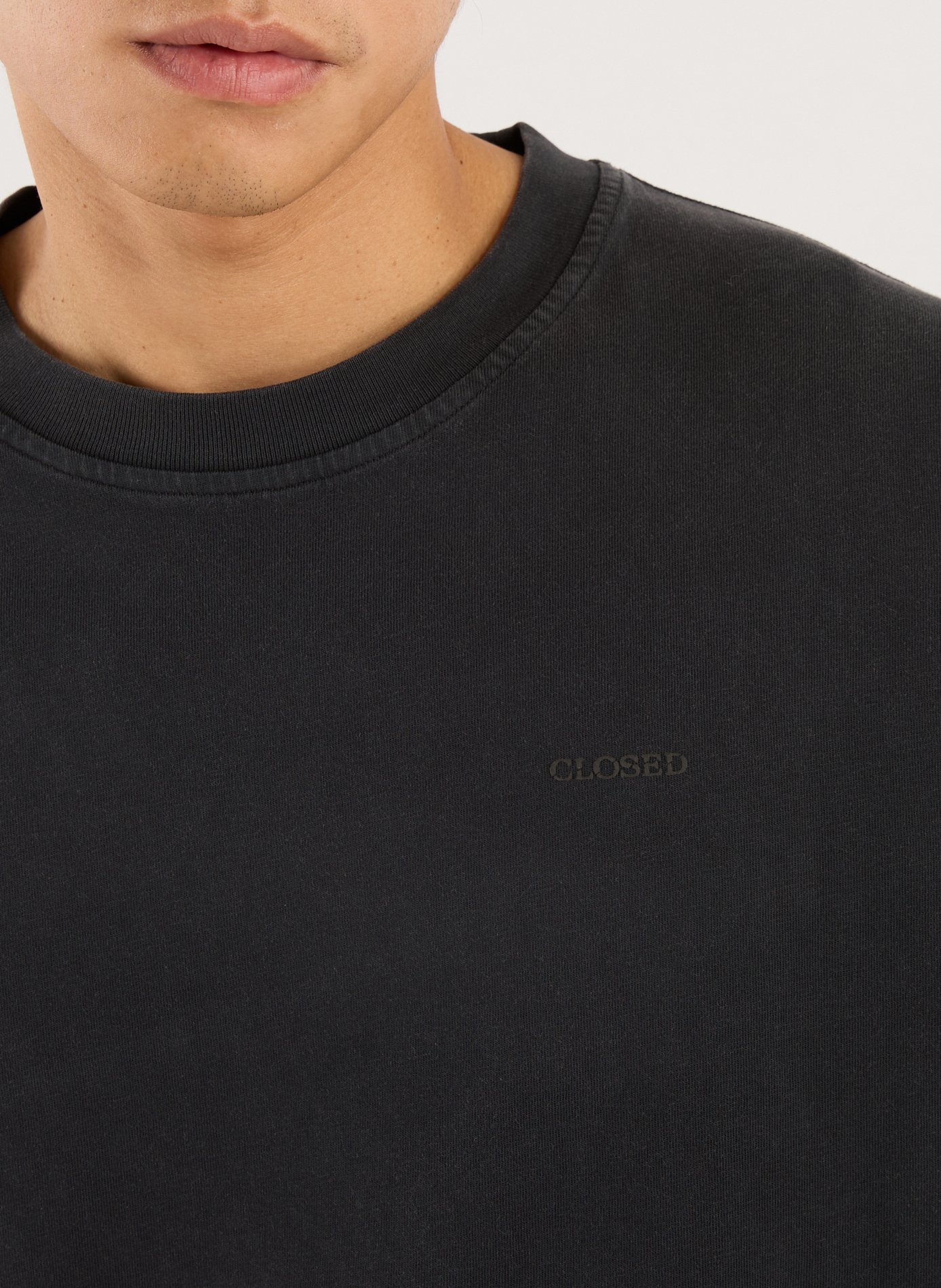 T-shirt en coton CLOSED Noir