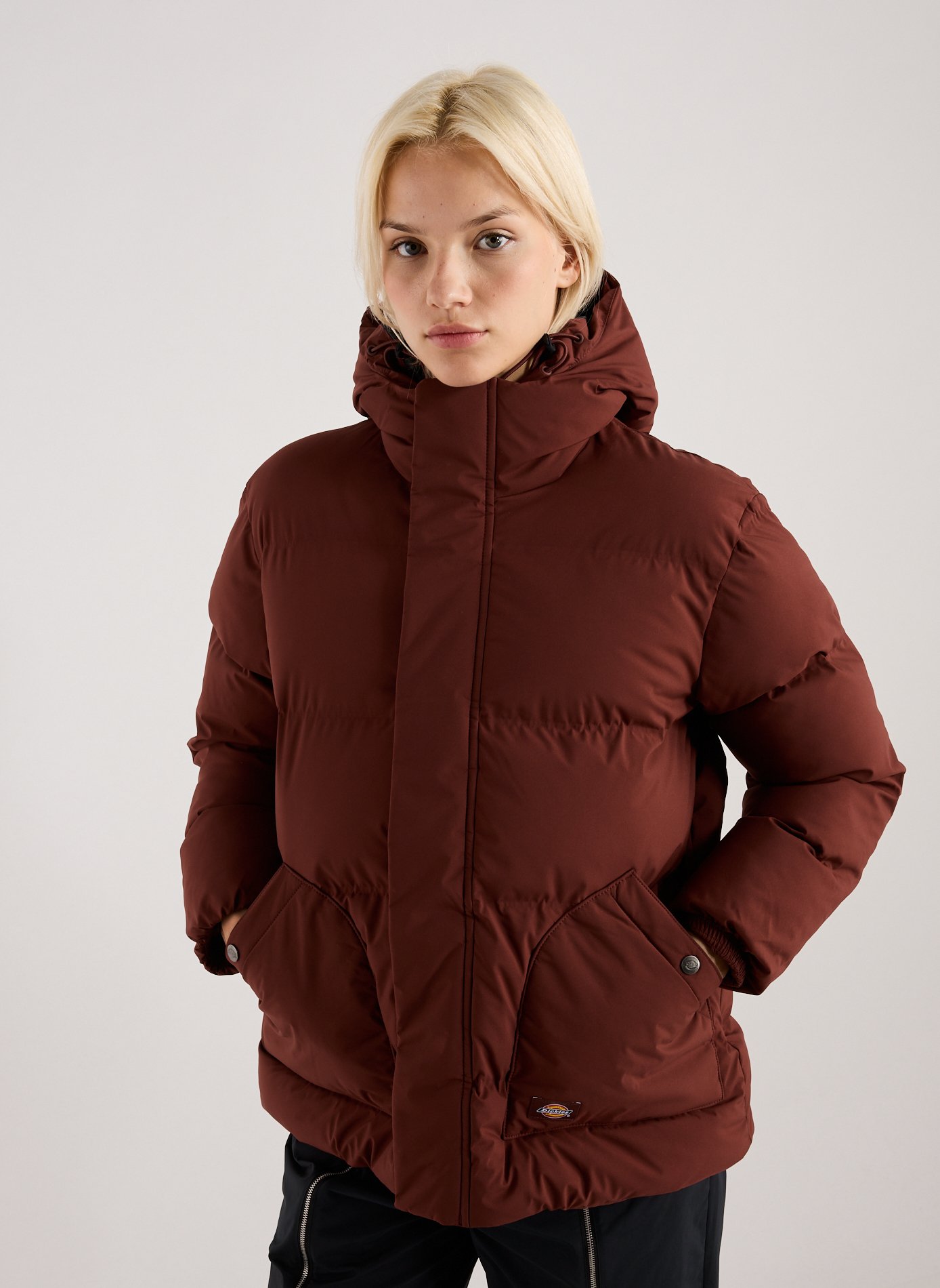 DICKIES Doudoune matelassée à capuche Rouge