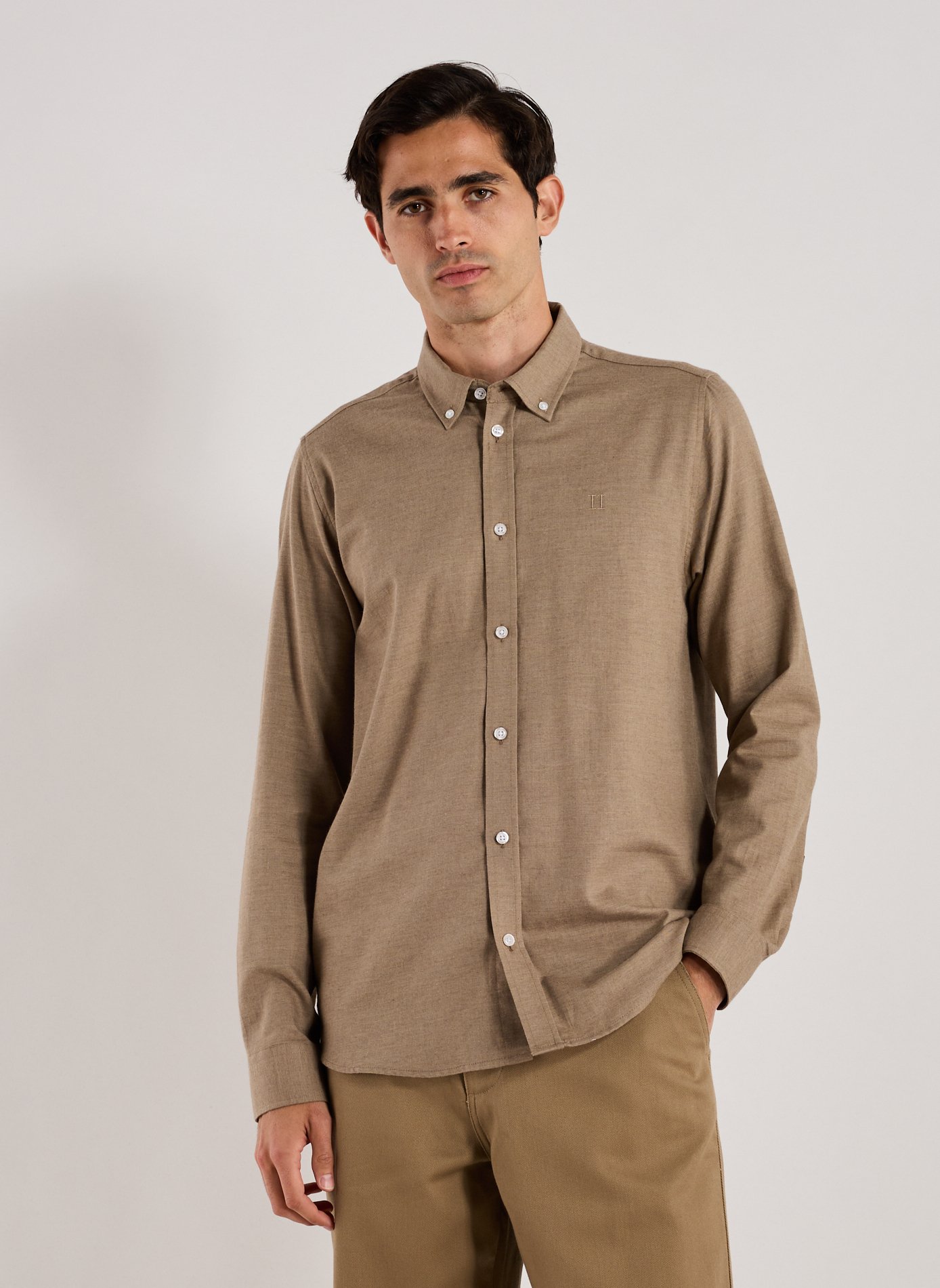 Cotton shirt Grey by LES DEUX LES DEUX Cotton shirt Grey