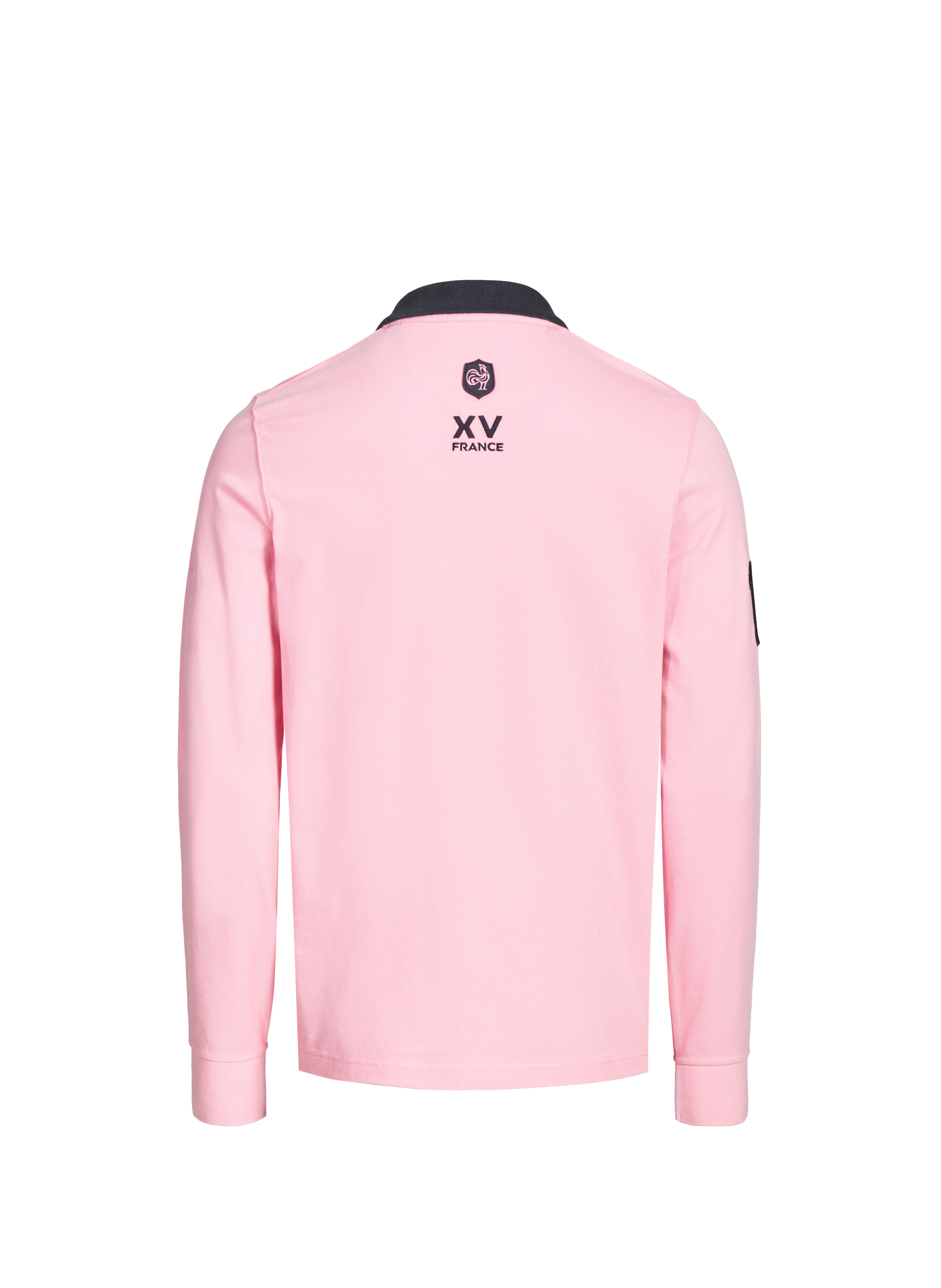 Long-sleeved cotton polo shirt EDEN PARK Pink