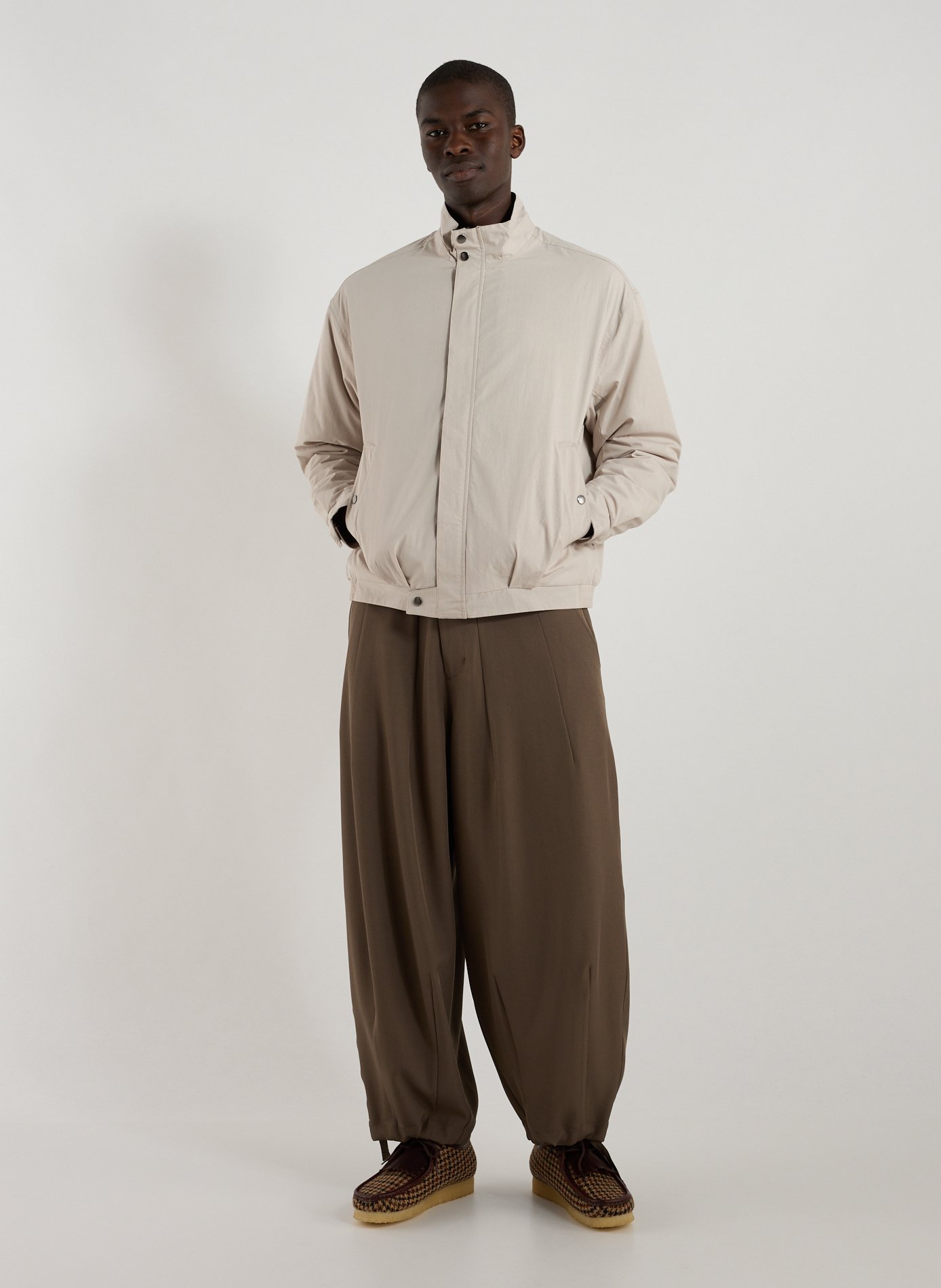 Blouson en coton mélangé LES DEUX Gris