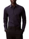 Classic fitted cotton shirt | Blue by CALVIN KLEIN CALVIN KLEIN Classic fitted cotton shirt | Blue