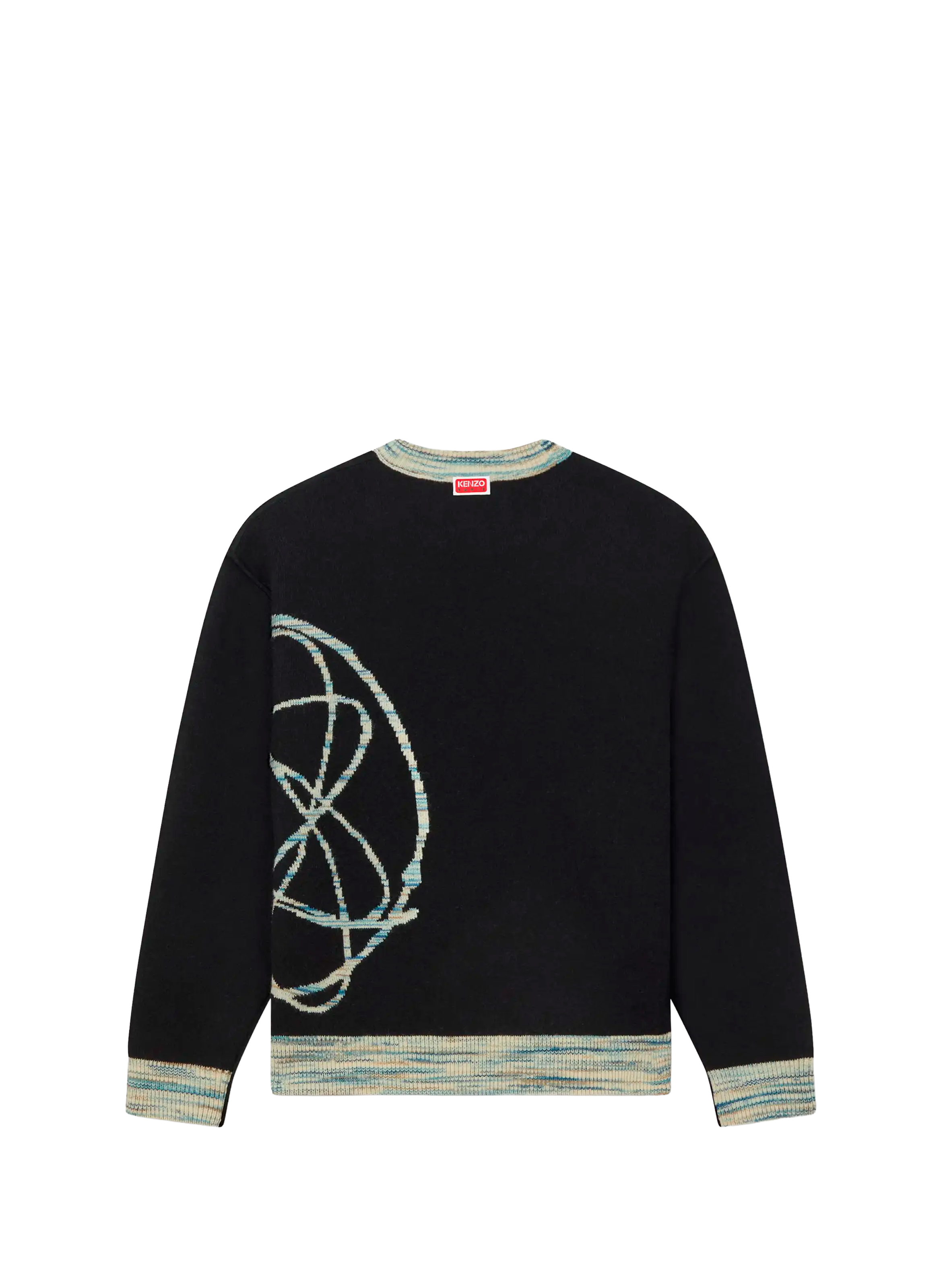 Reversible sweater with pattern KENZO White