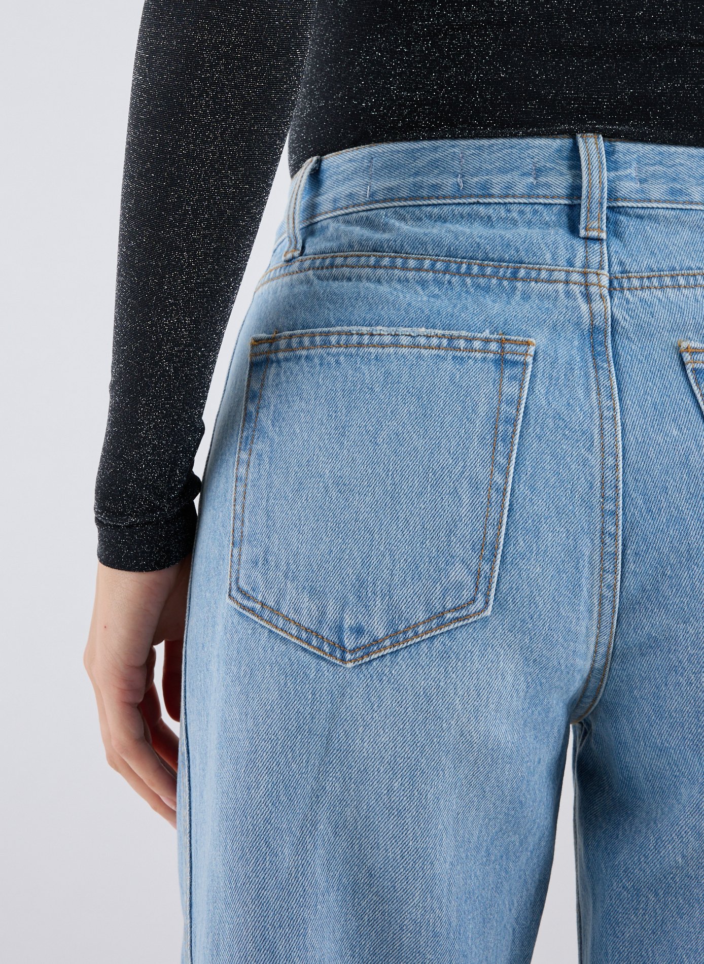 Jean droit en coton  R2W Bleu