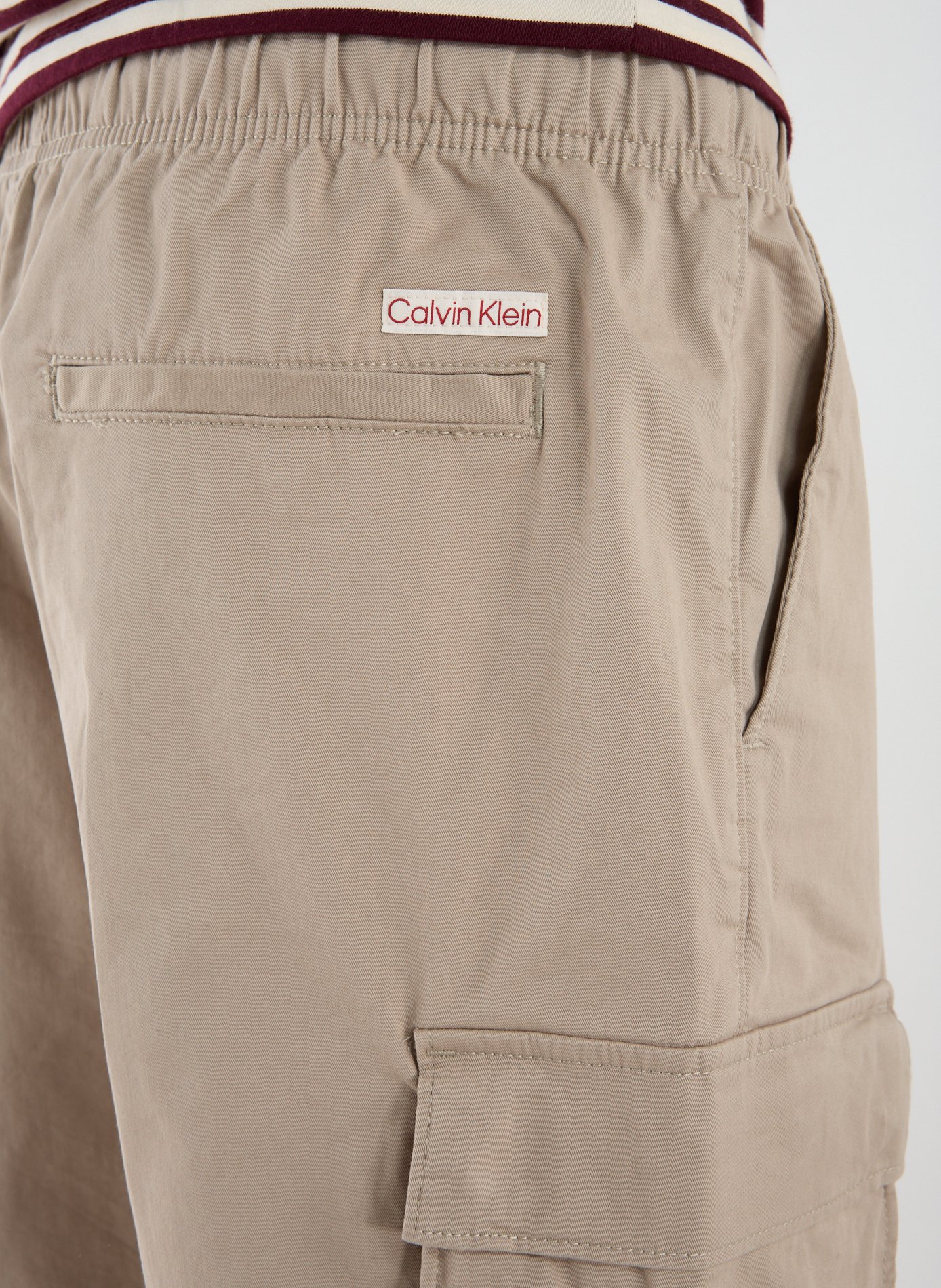 Short cargo en coton mélangé CALVIN KLEIN Marron