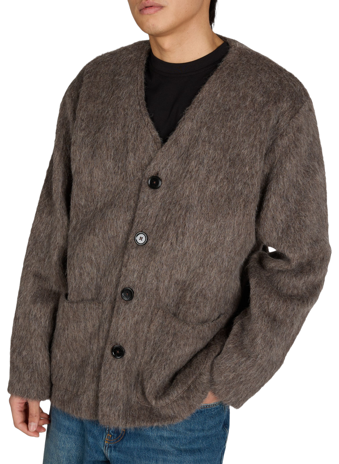 Buttoned wool blend vest OUR LEGACY Grey