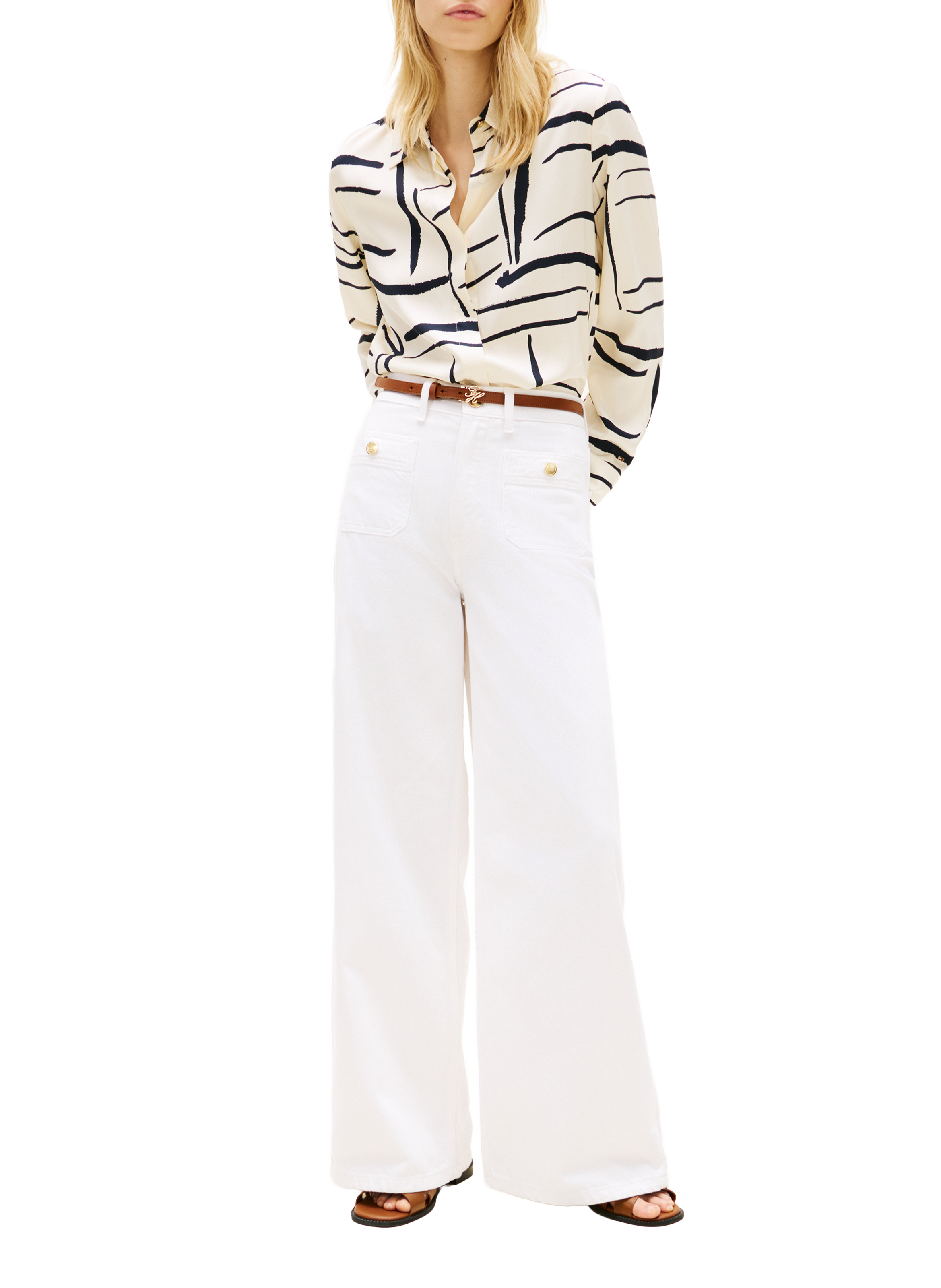 Printed straight shirt TOMMY HILFIGER Multicolour