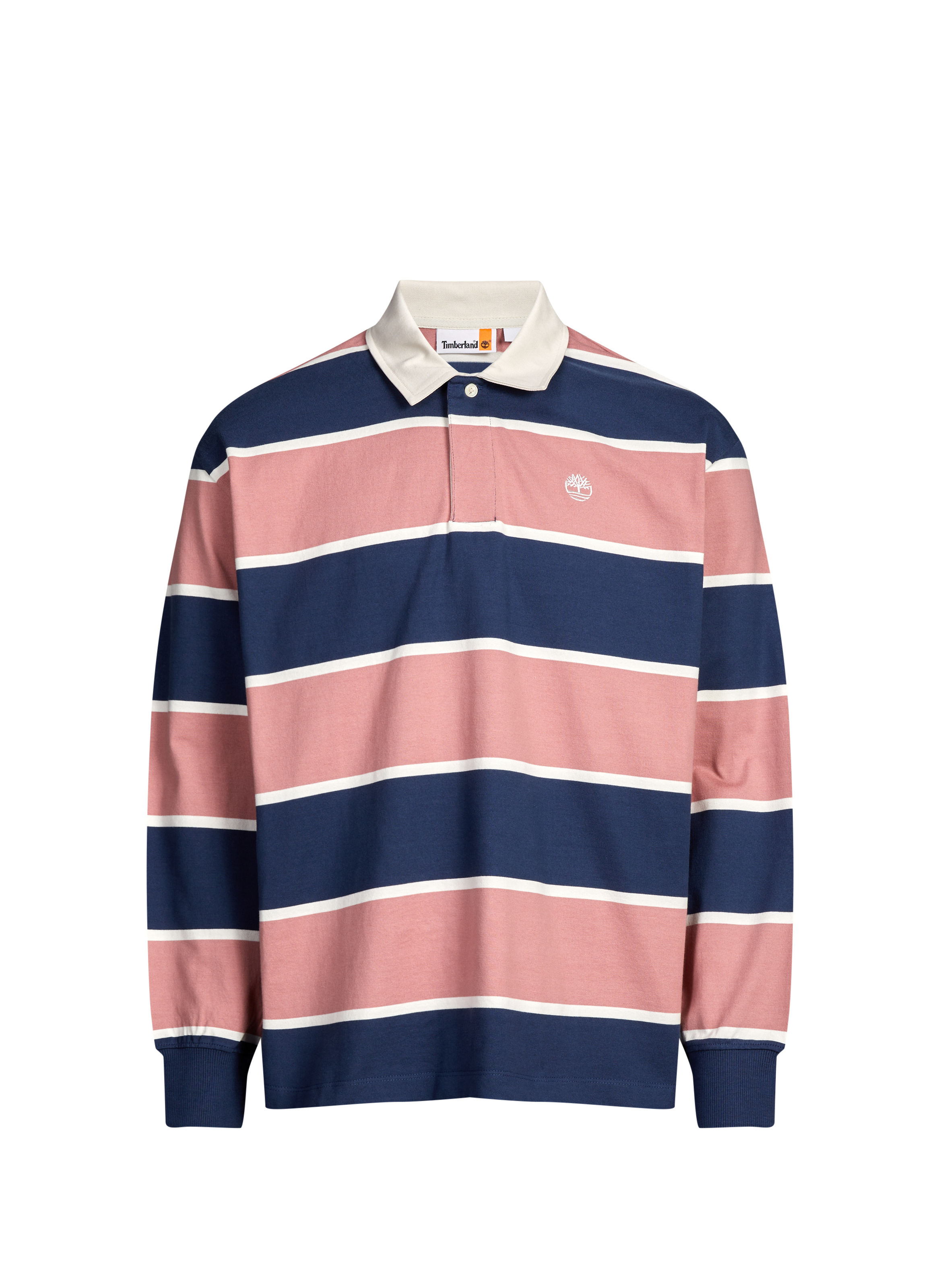 Striped cotton polo shirt TIMBERLAND Pink
