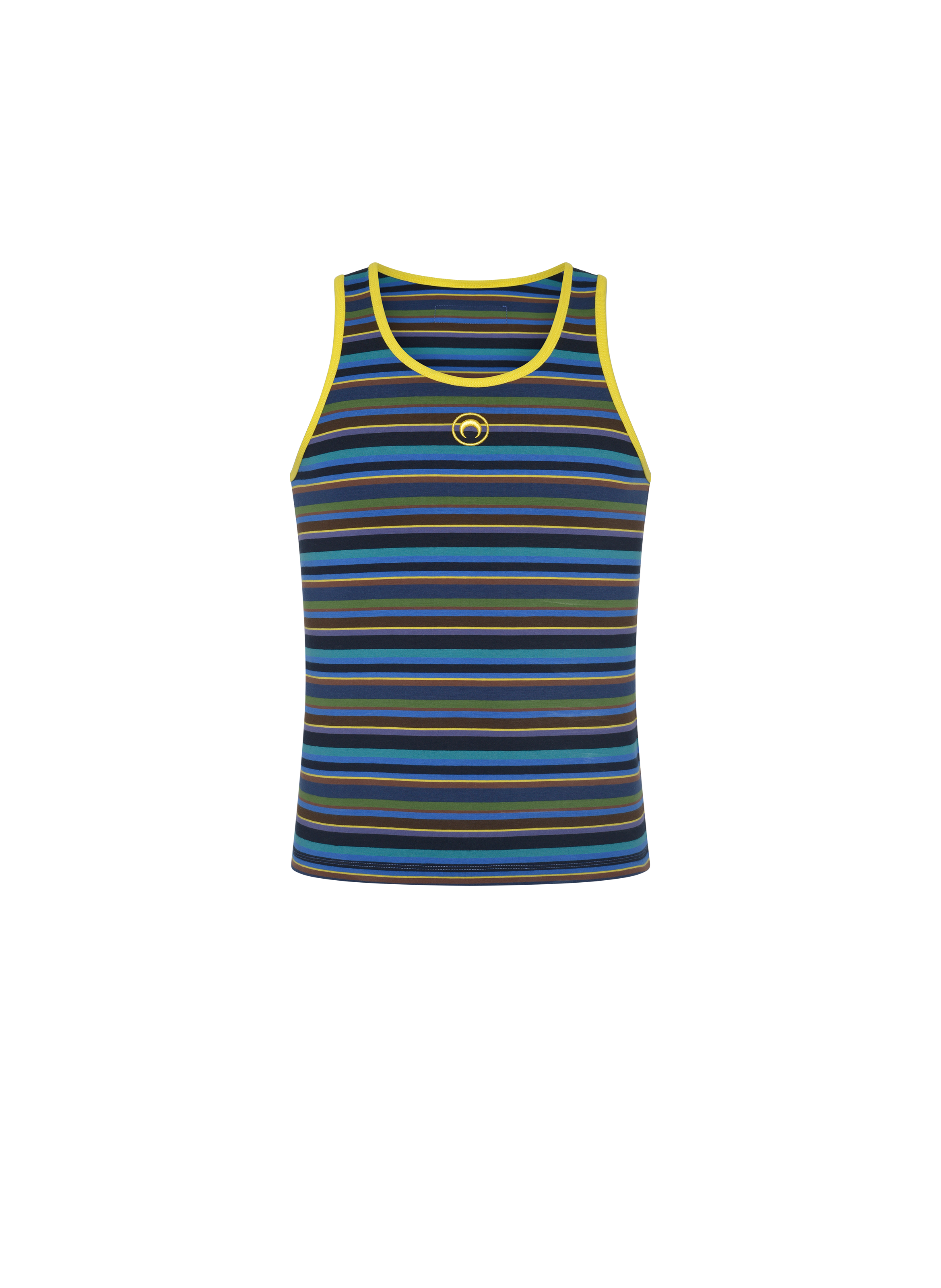 Débardeur en jersey à rayures et logo moon MARINE SERRE Violet