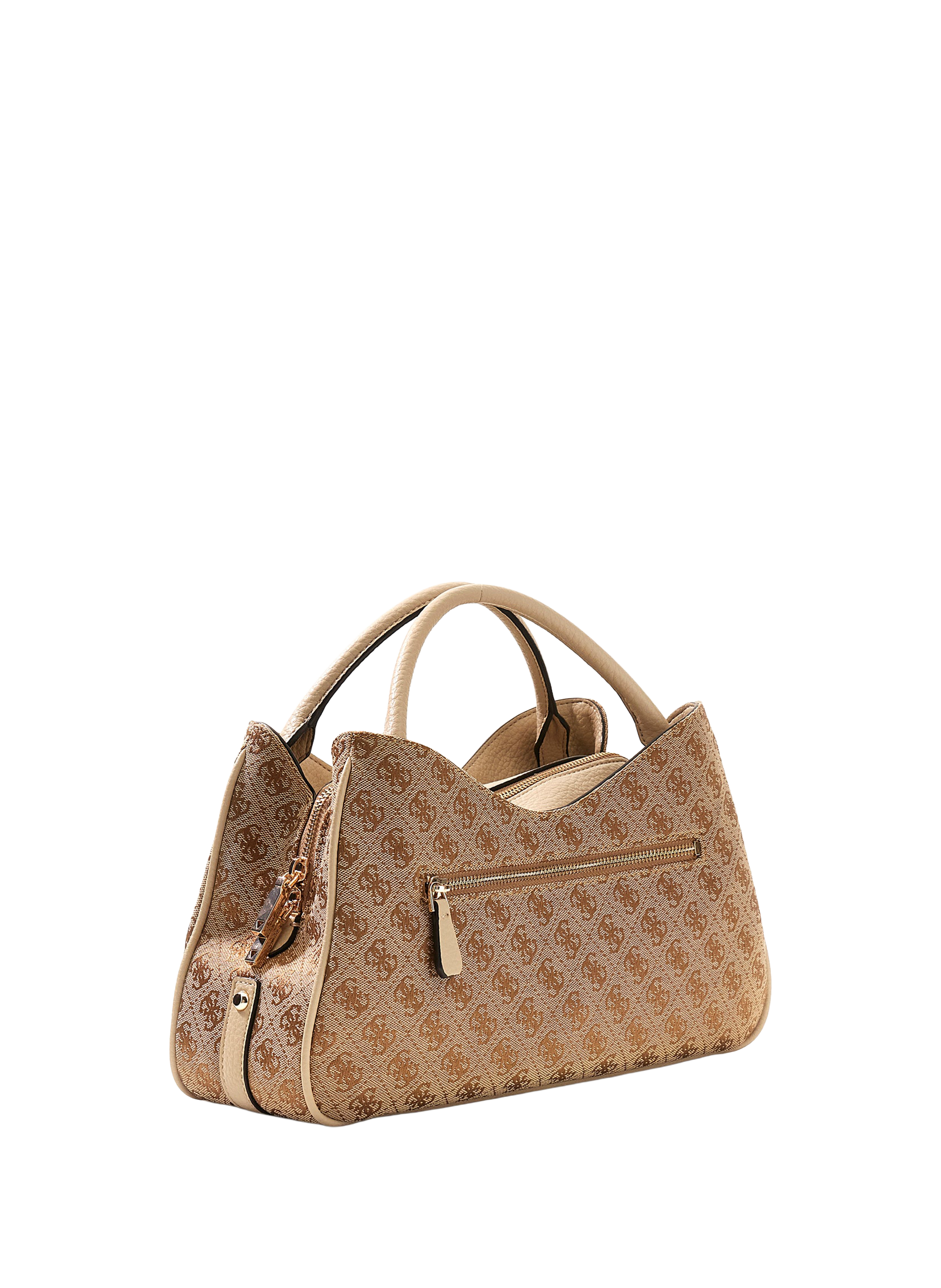 Borsa a mano Jessa con logo GUESS Marrone