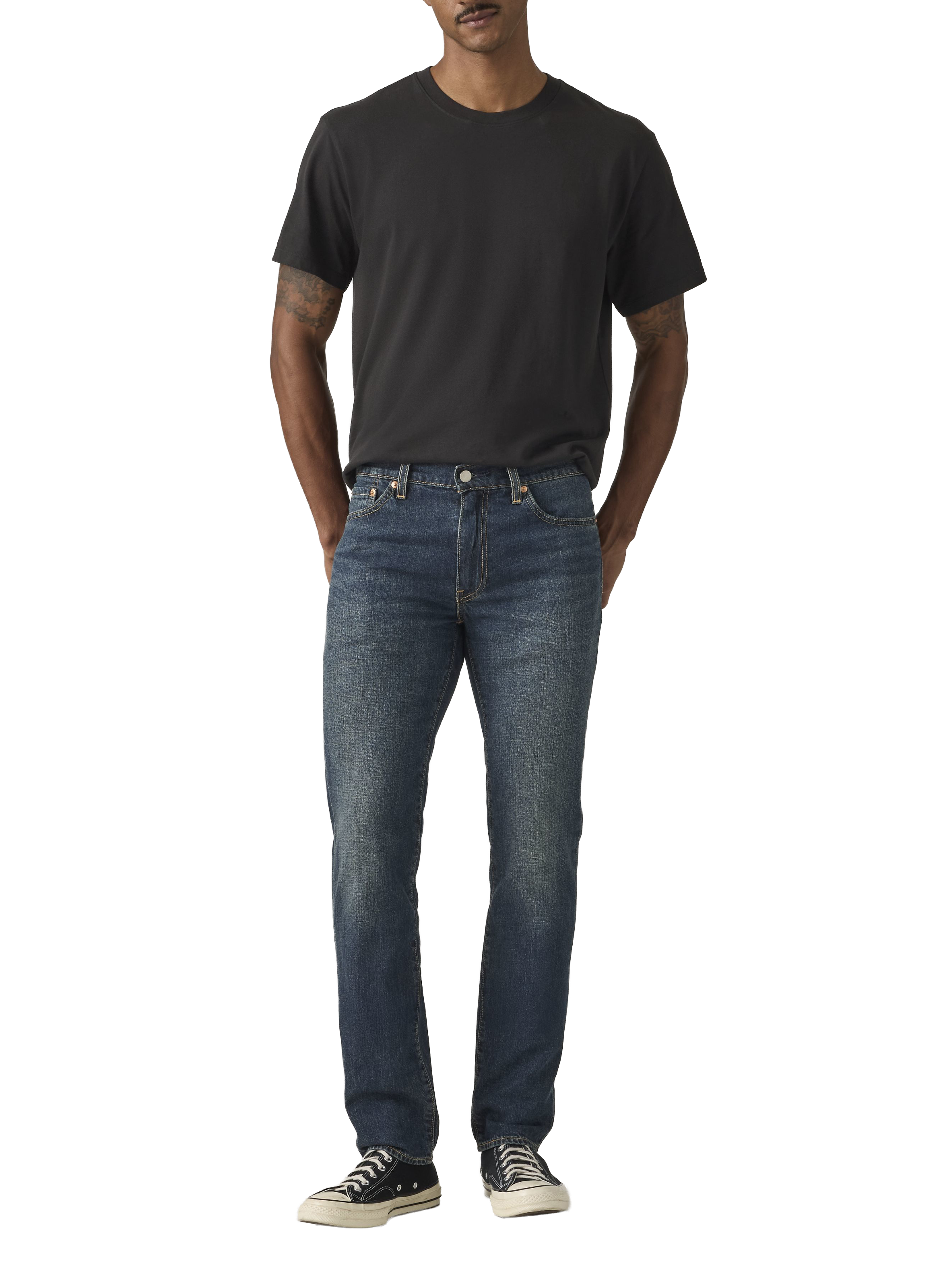 511 straight leg jeans in cotton and linen LEVI'S Blue