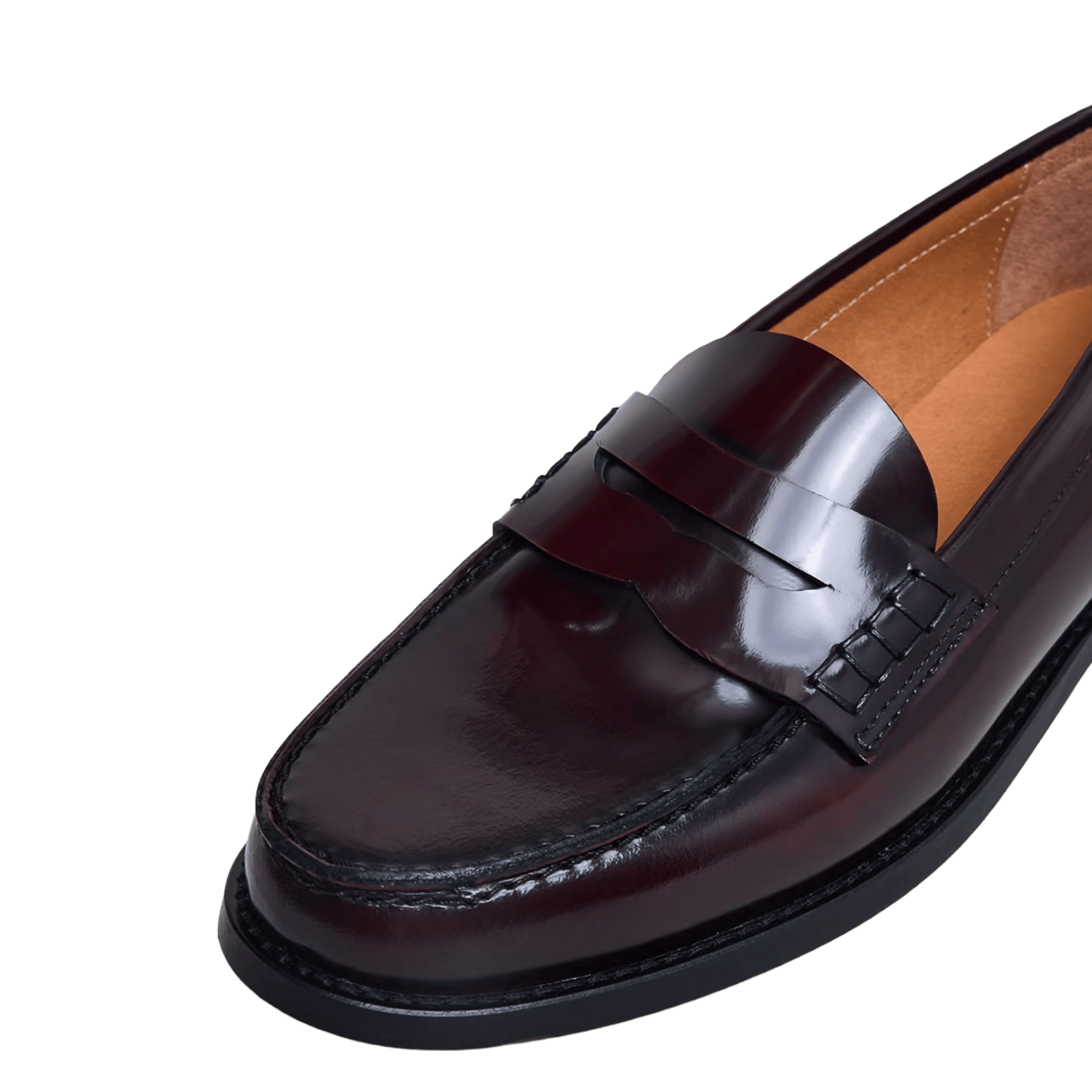 Mocassins en cuir glacé audelya JONAK Rouge