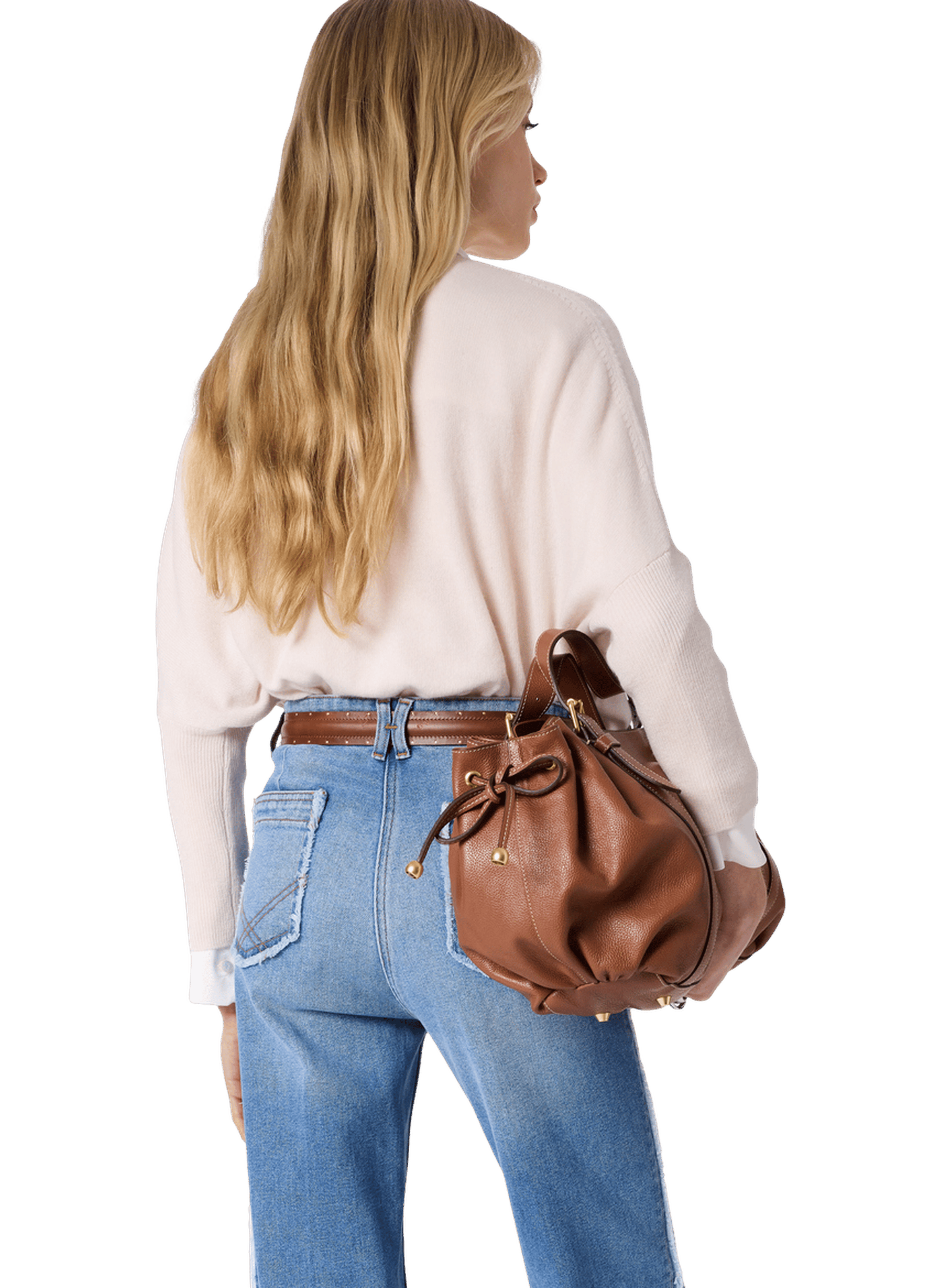 Pull ample à col v en cachemire - lenae GERARD DAREL Beige