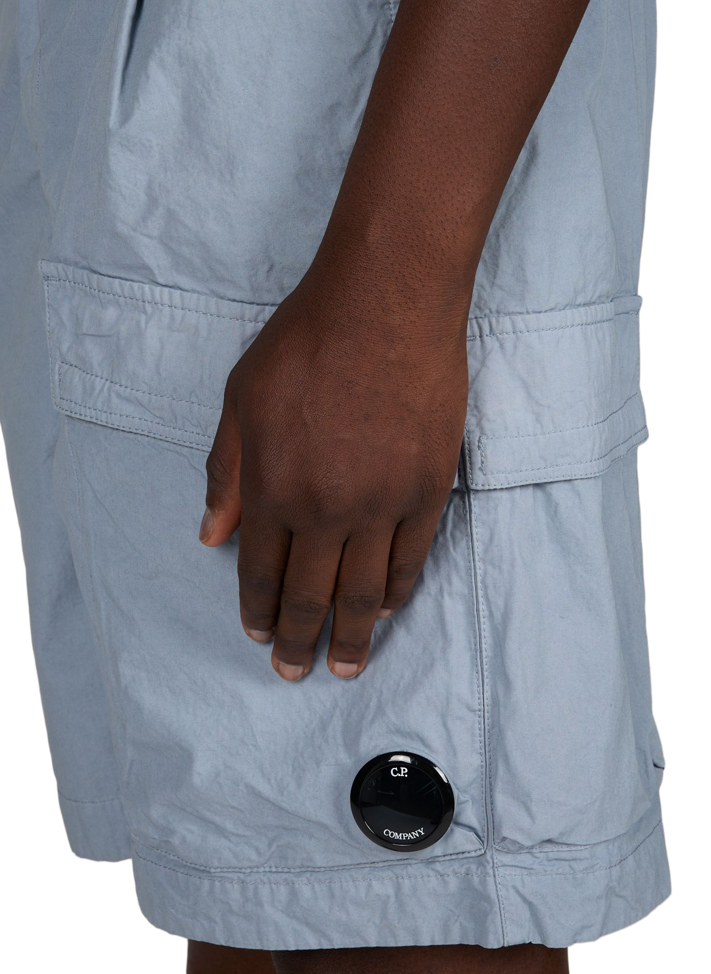 Straight cotton shorts CP COMPANY Blue