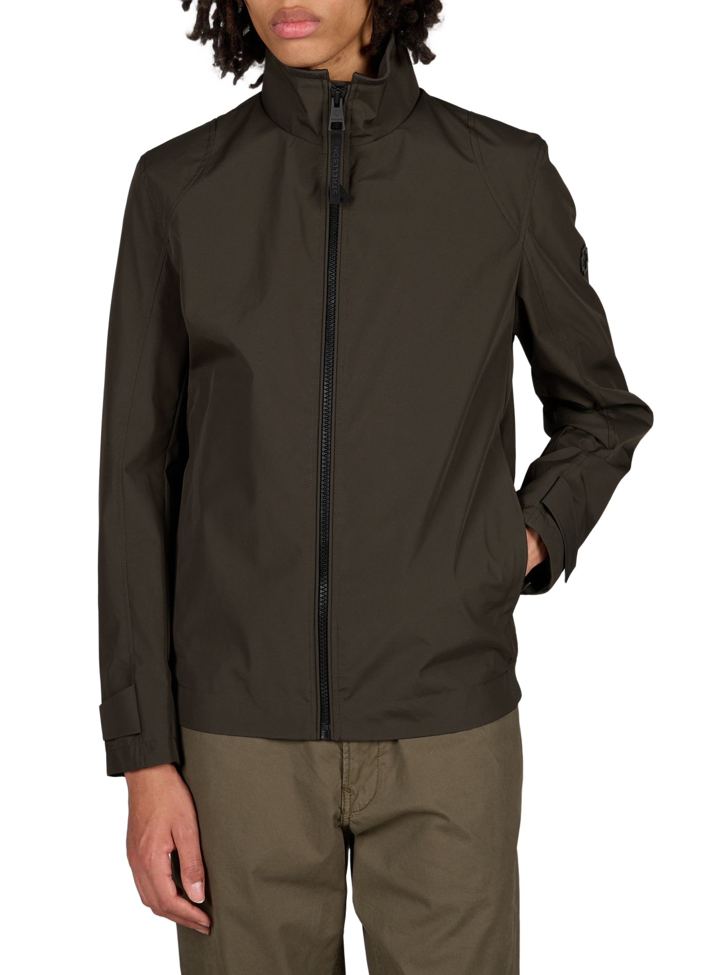 Veste droite col montant STRELLSON Kaki